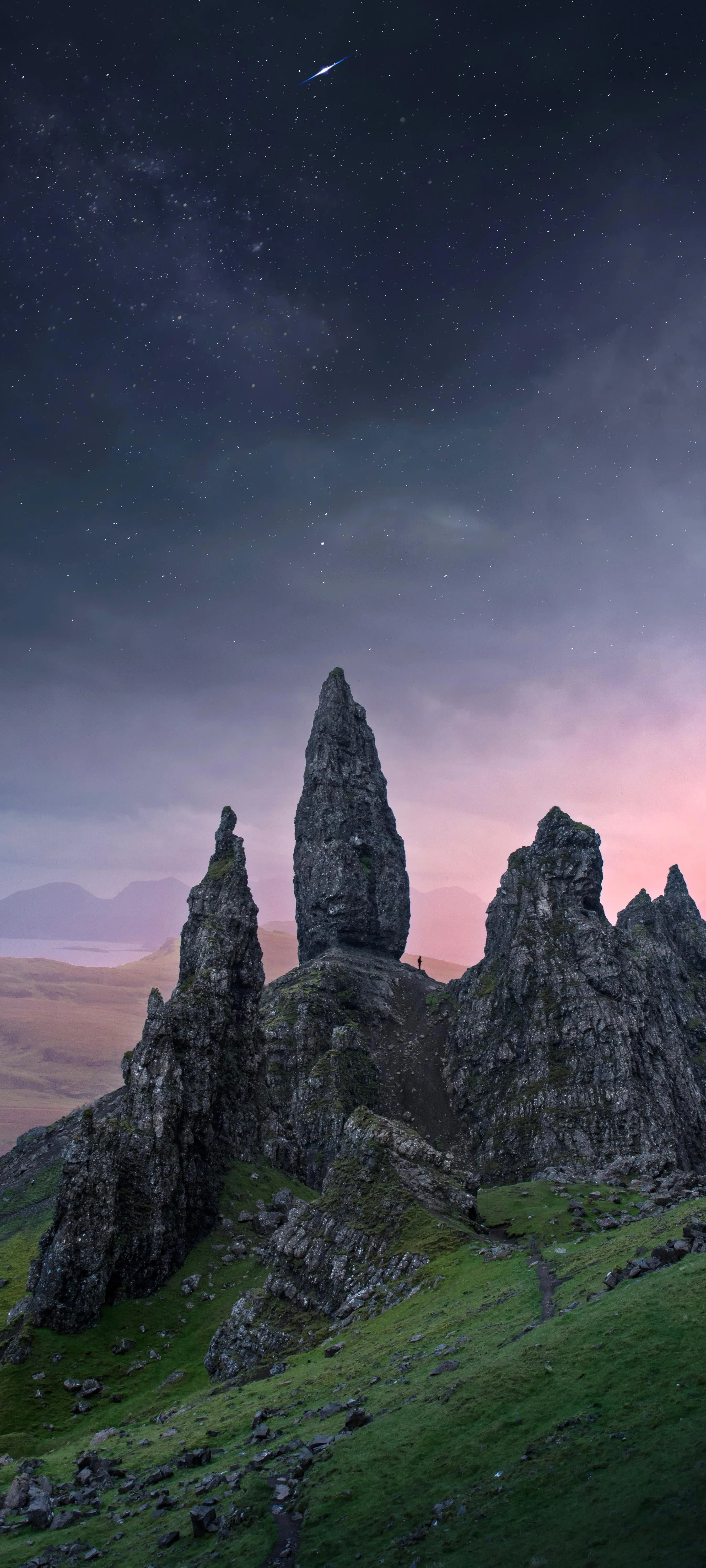 Majestic Rocky Spires at Twilight in Scenic Valley Image