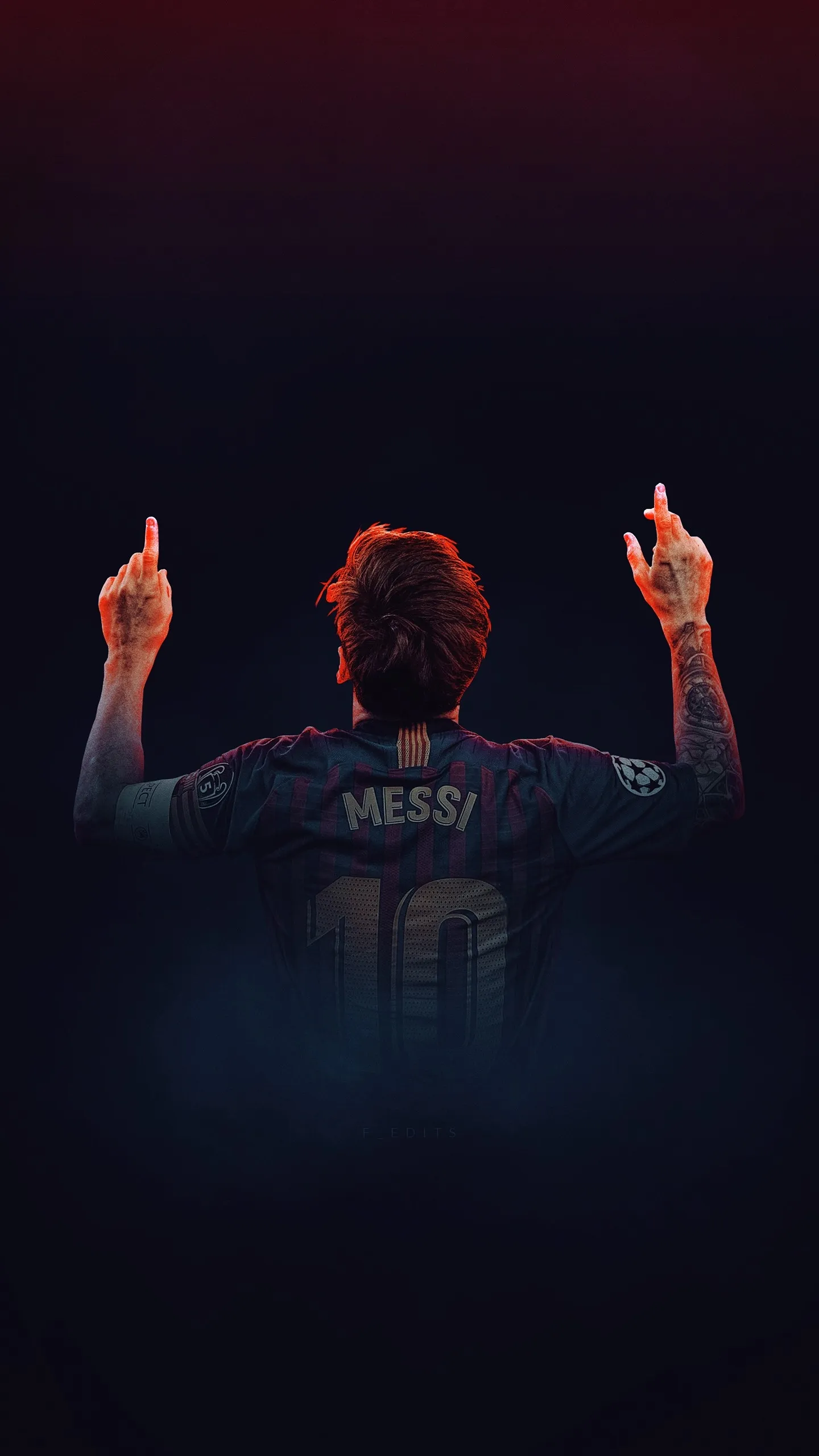 Messi Iconic Celebration in Barcelona Jersey Tribute