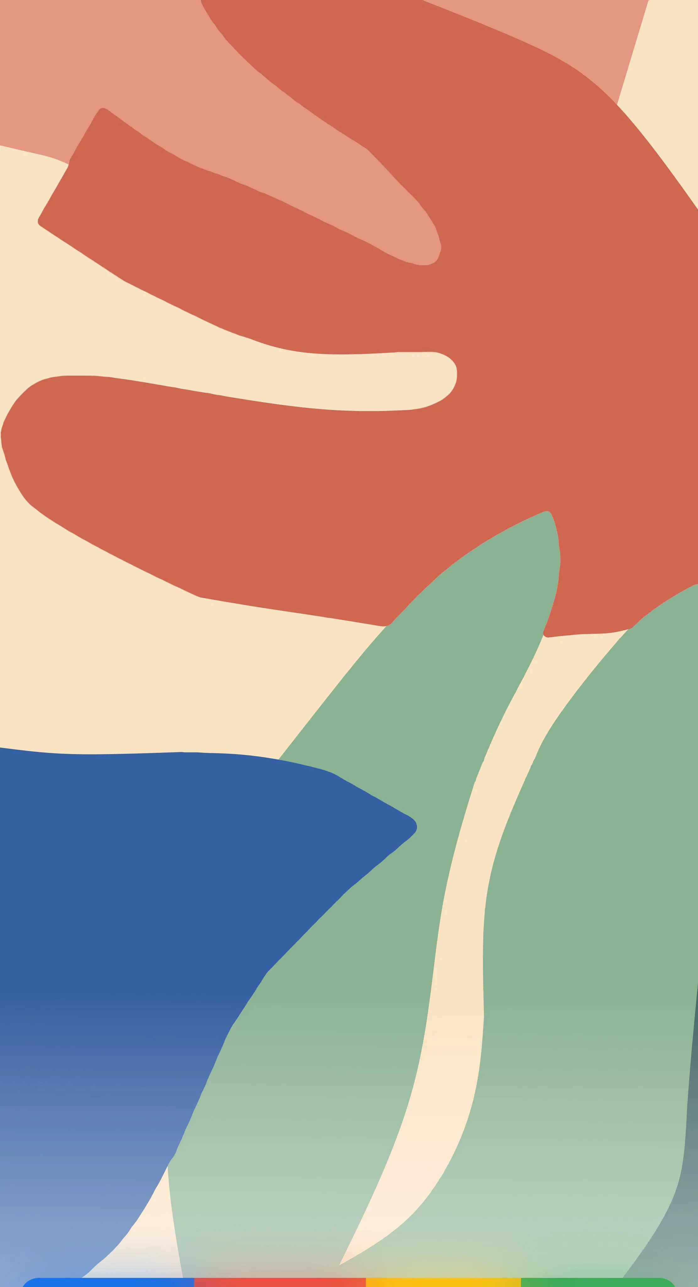 Minimal Abstract Shapes Soft Color Phone Wallpaper