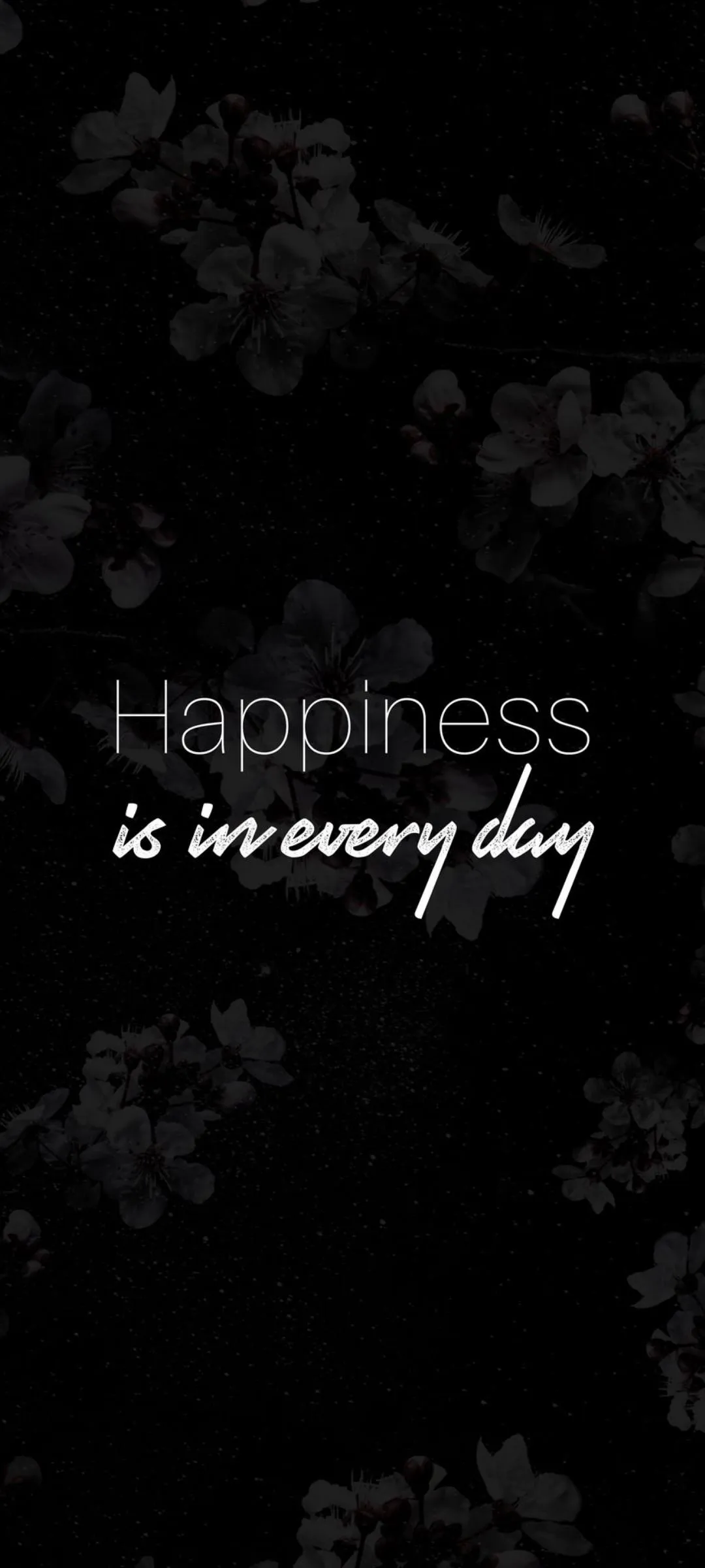 Minimal Black Wallpaper with Hopeful Inspirational Text