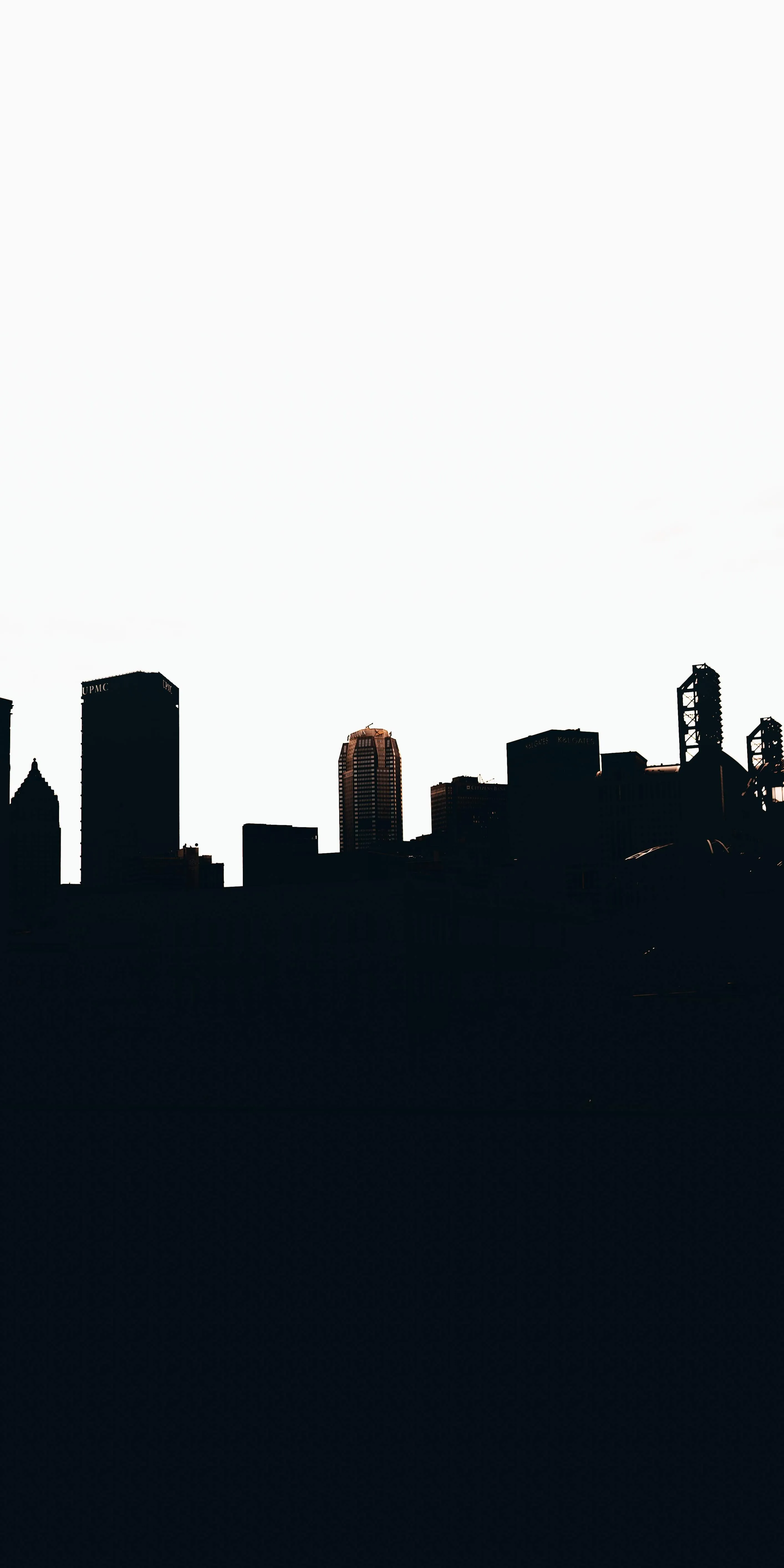 Minimal City Skyline Silhouette for Modern Wallpaper