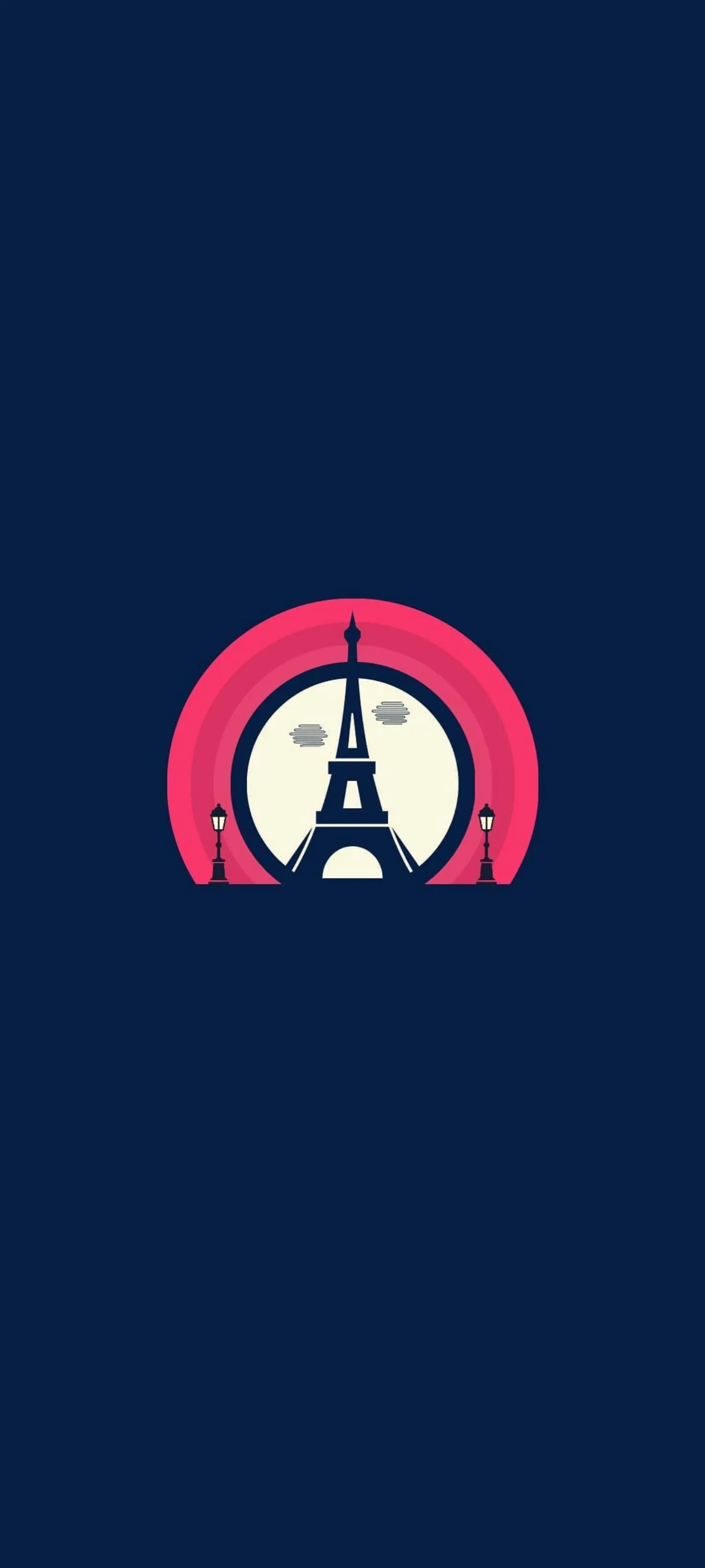 Minimal Eiffel Tower Art Reflecting Parisian Beauty