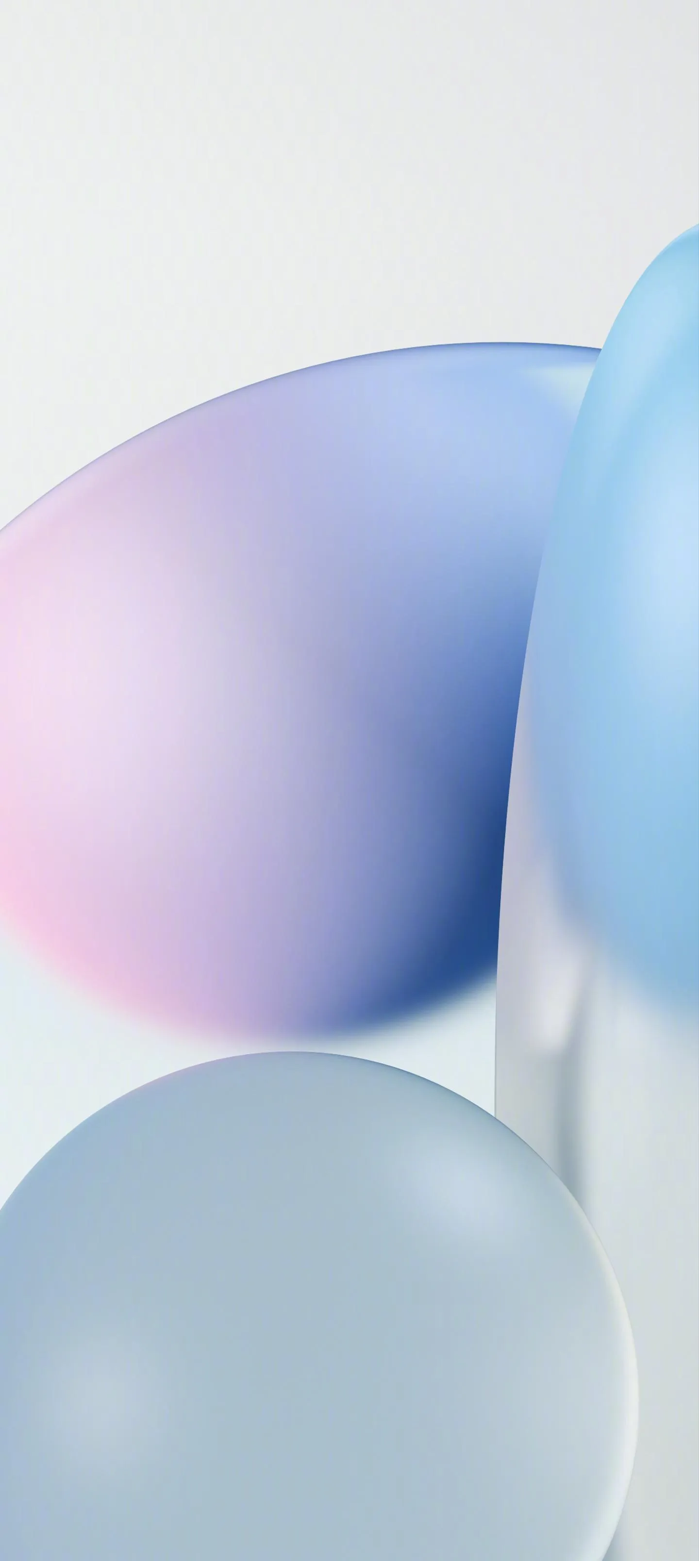 Minimal Gradient Spheres Soft Pastel Mobile Wallpaper