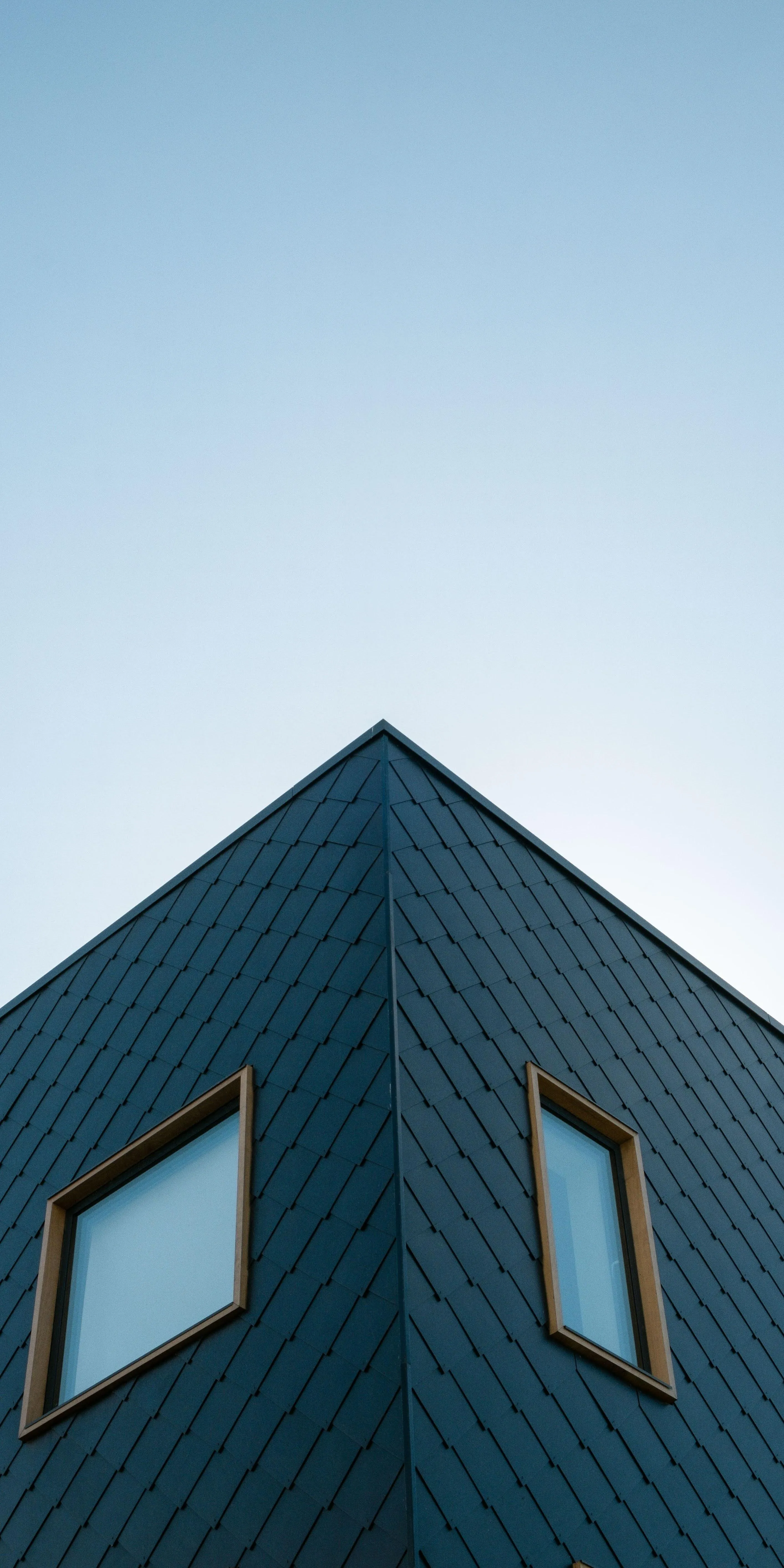 Minimal Modern Building with Blue Sky Background HD