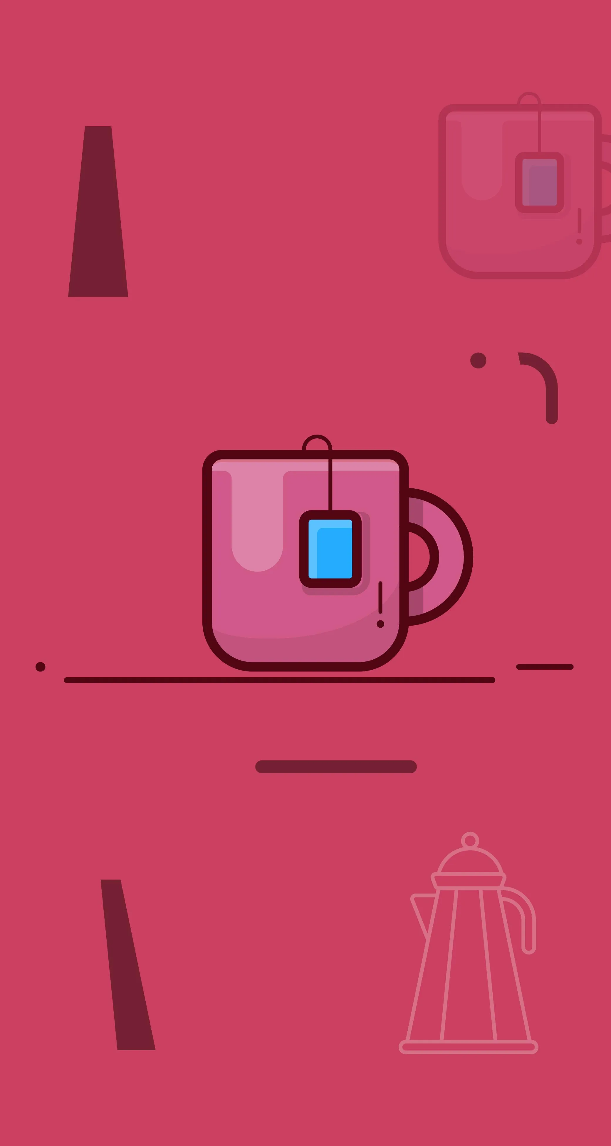 Minimal Pink Mobile UI Art for Creative Designs Wallpaper