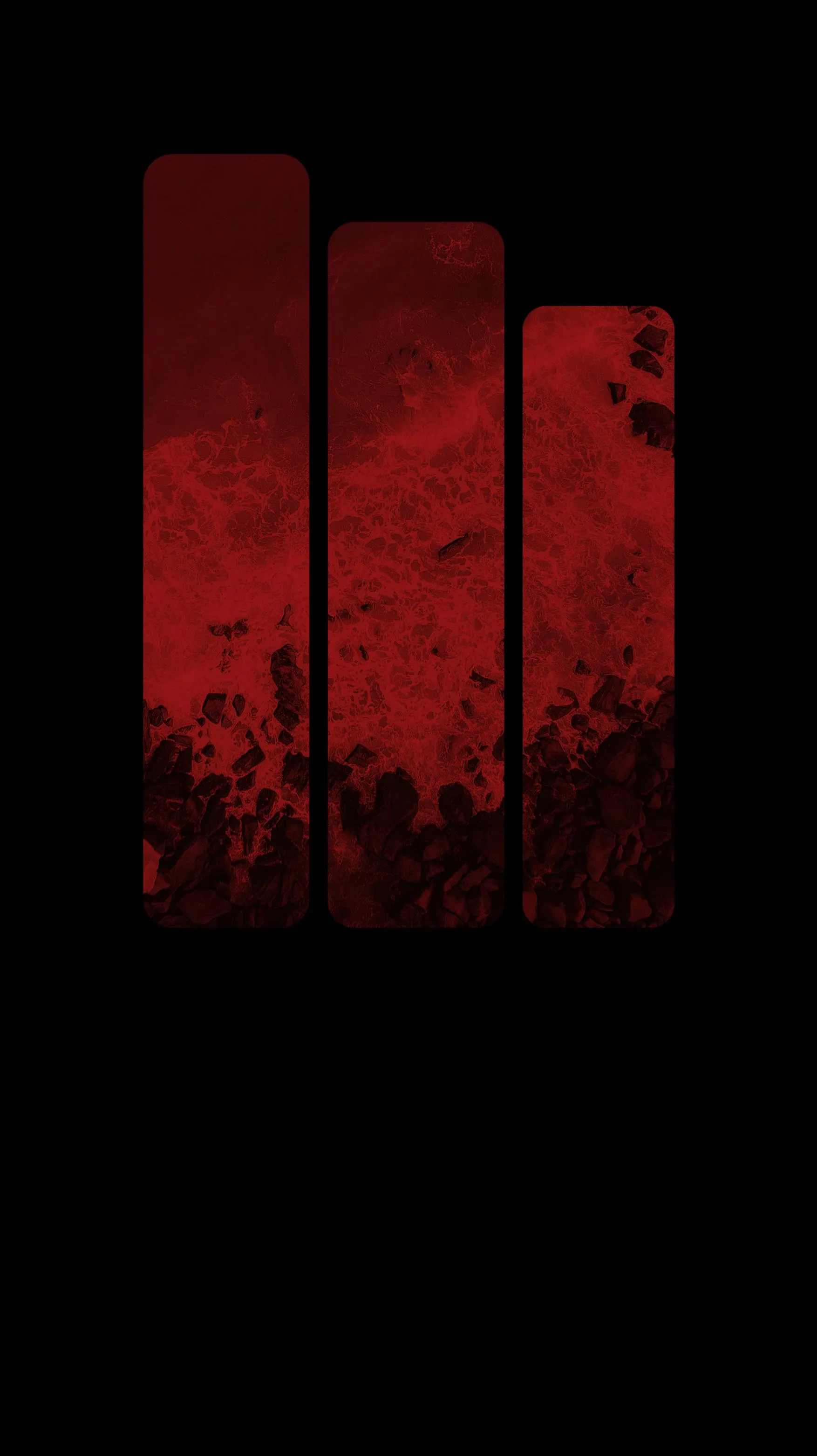 Minimal Red Bars in Dark Background for Abstract Theme