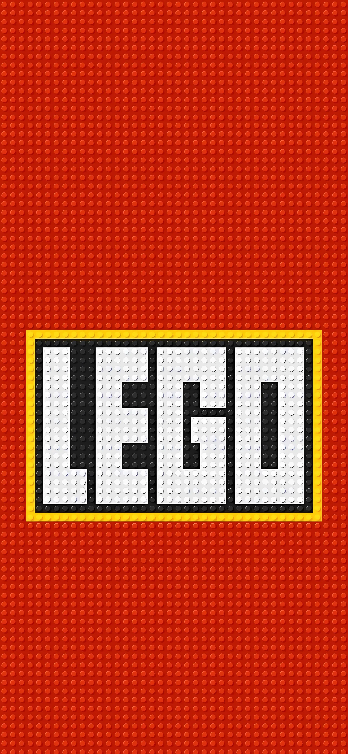 Minimal Red Lego Logo Design for Mobile Background Download