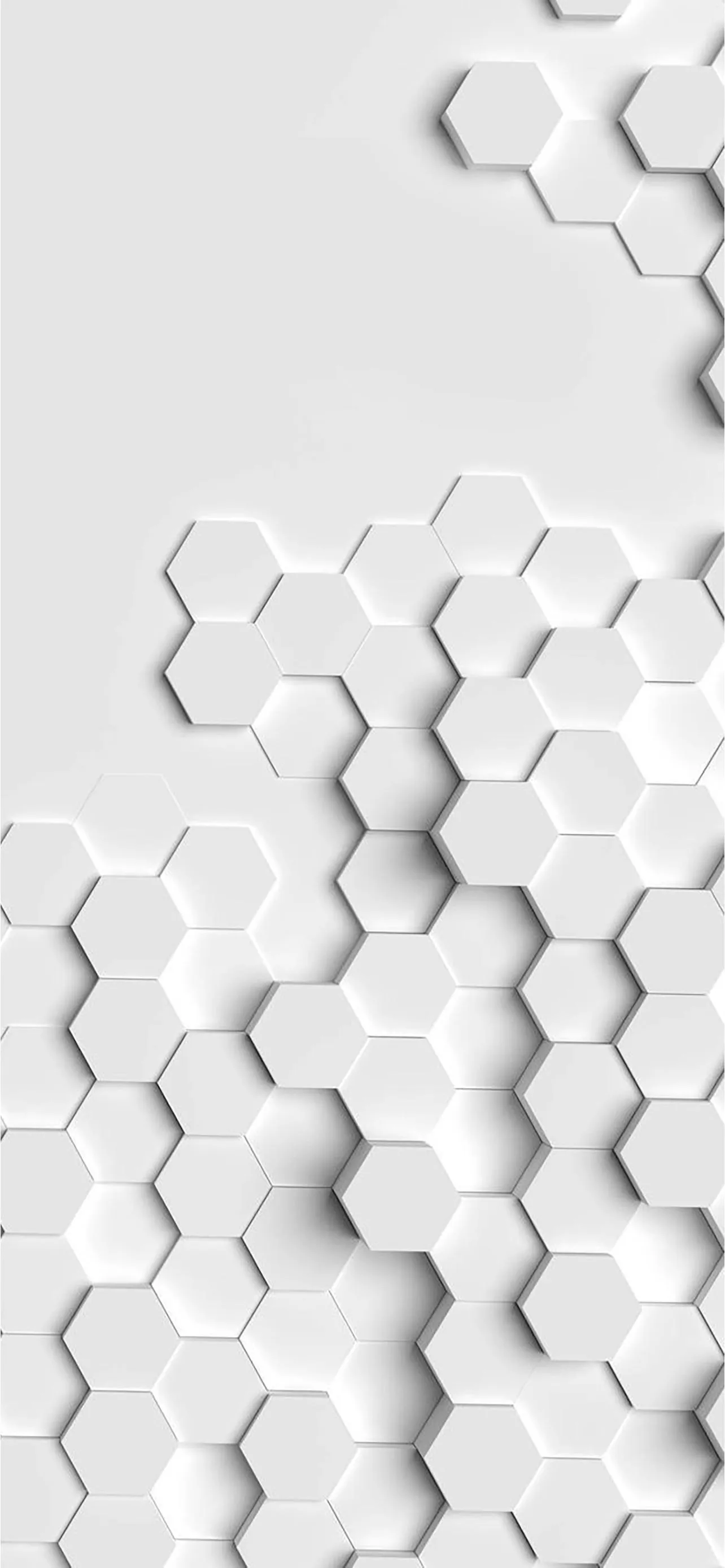 Minimal White 3D Shapes Forming Modern Abstract Art Image