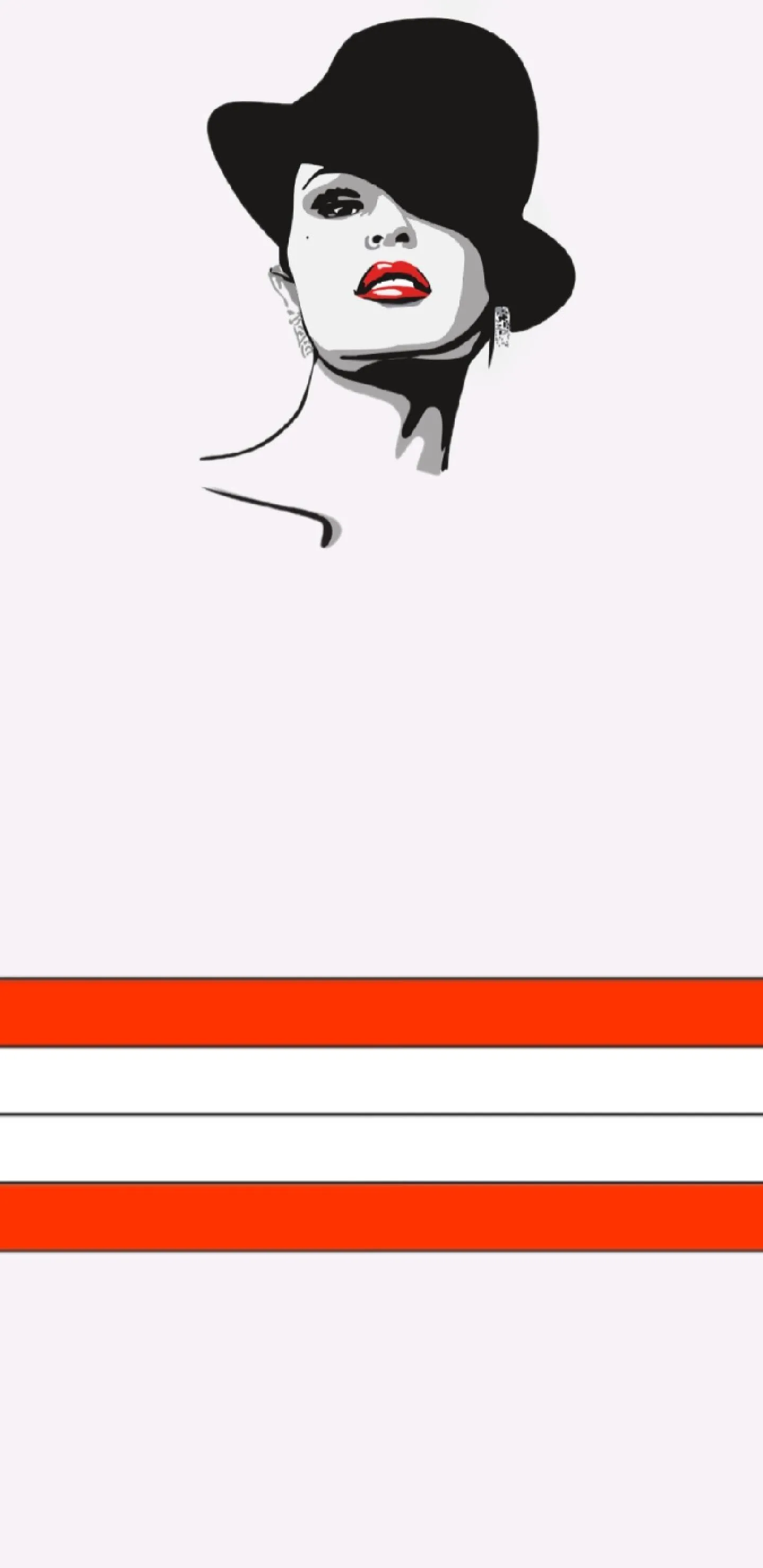 Minimal White Woman Design Mobile Wallpaper for Style