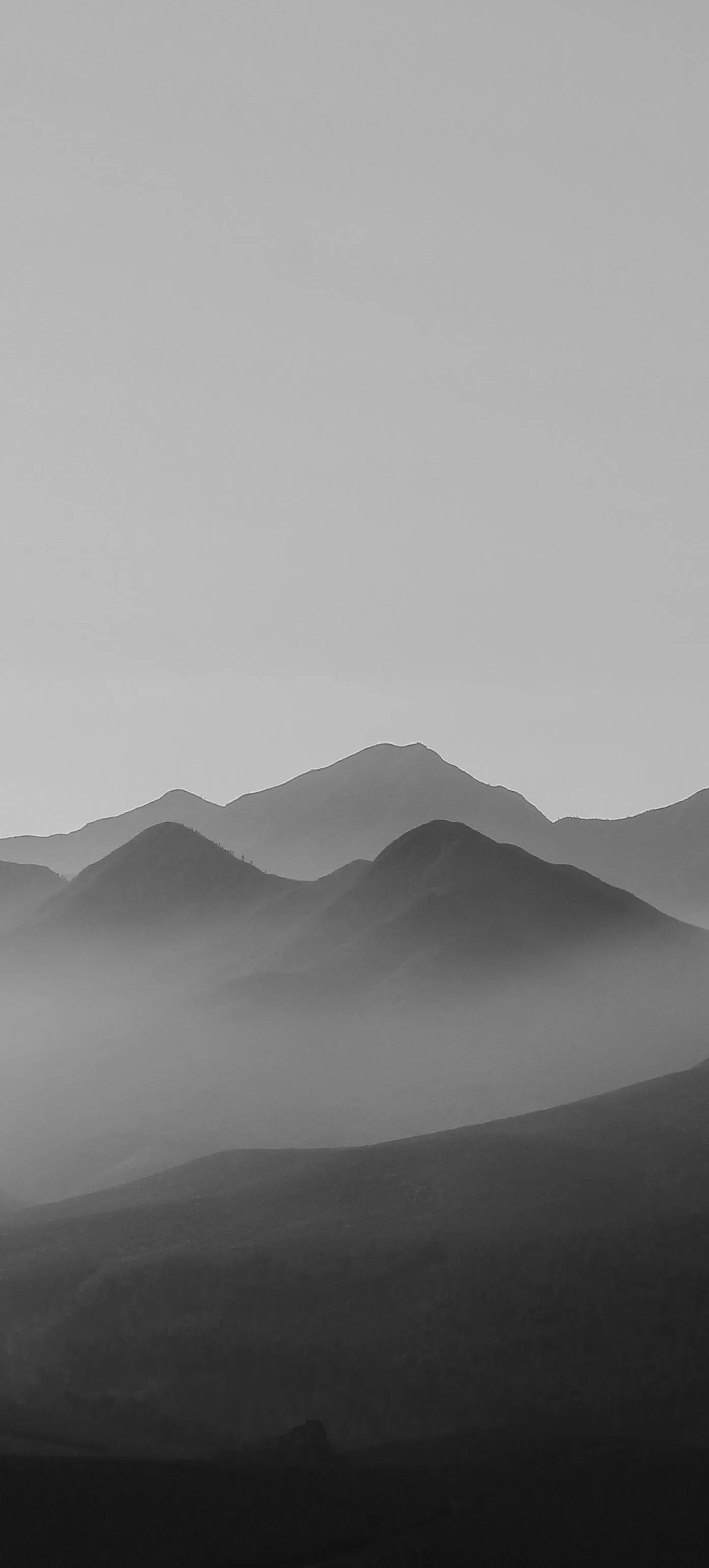 Misty Mountain Layers for Calm Nature Mobile Display