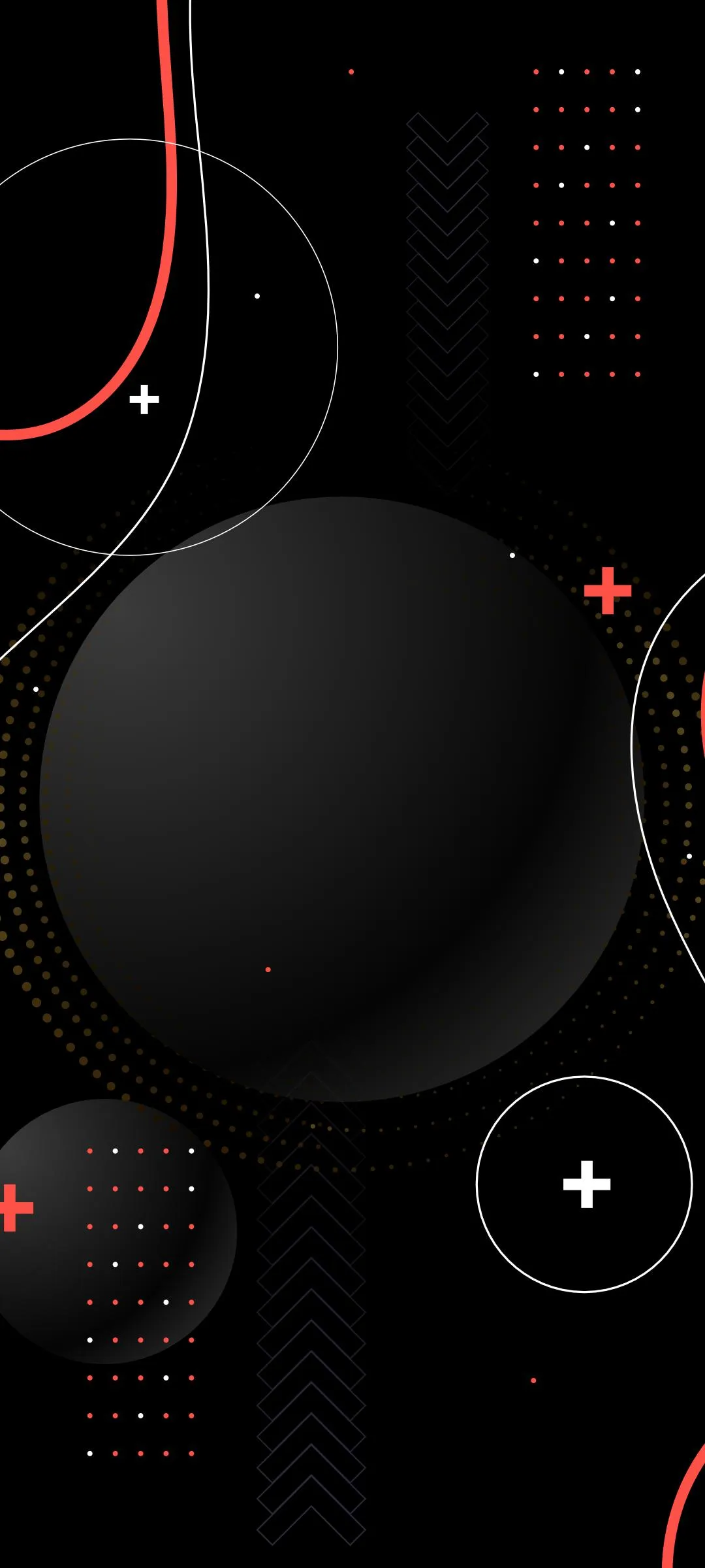 Modern Black and Red Tech Abstract Phone Design Wallpaper