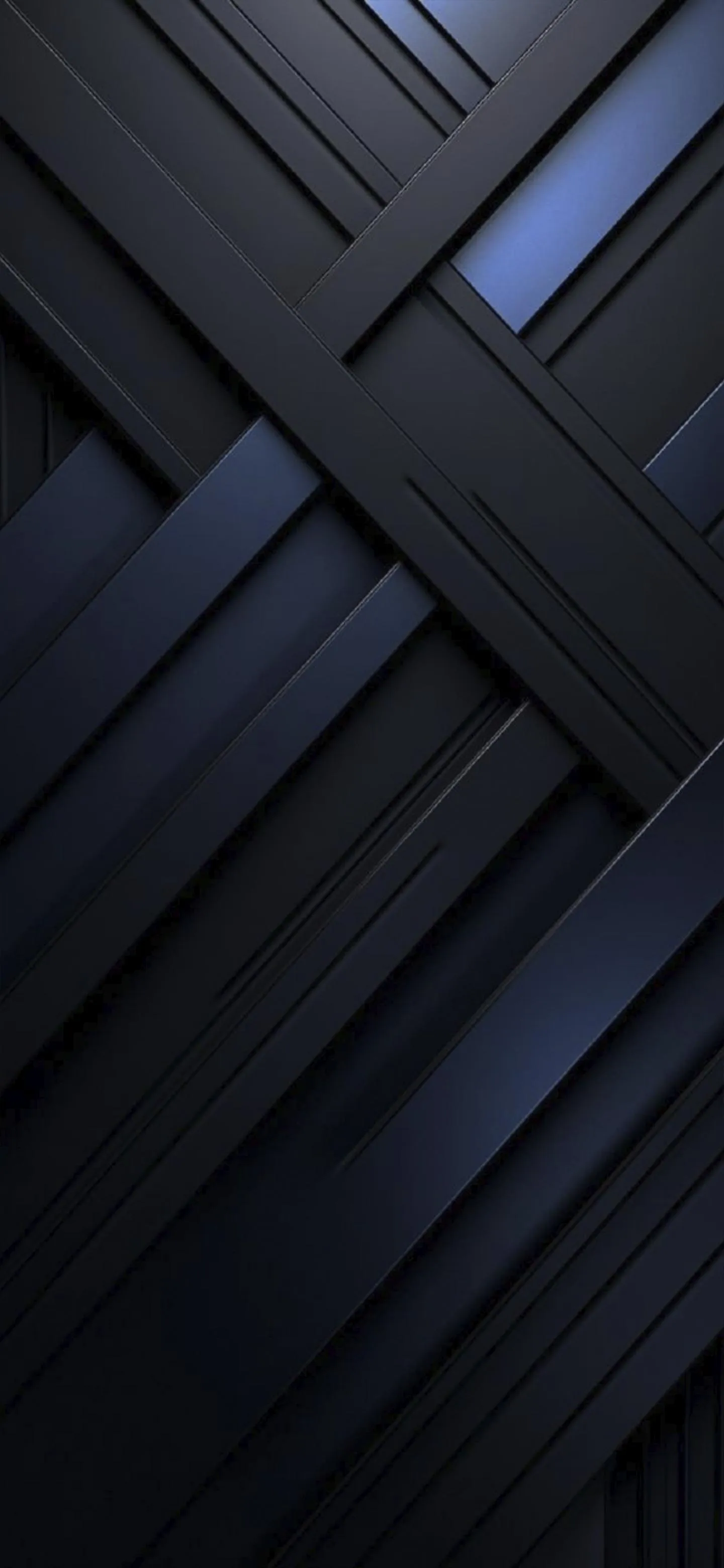 Modern Black Geometric Pattern in Shadow Light Wallpaper