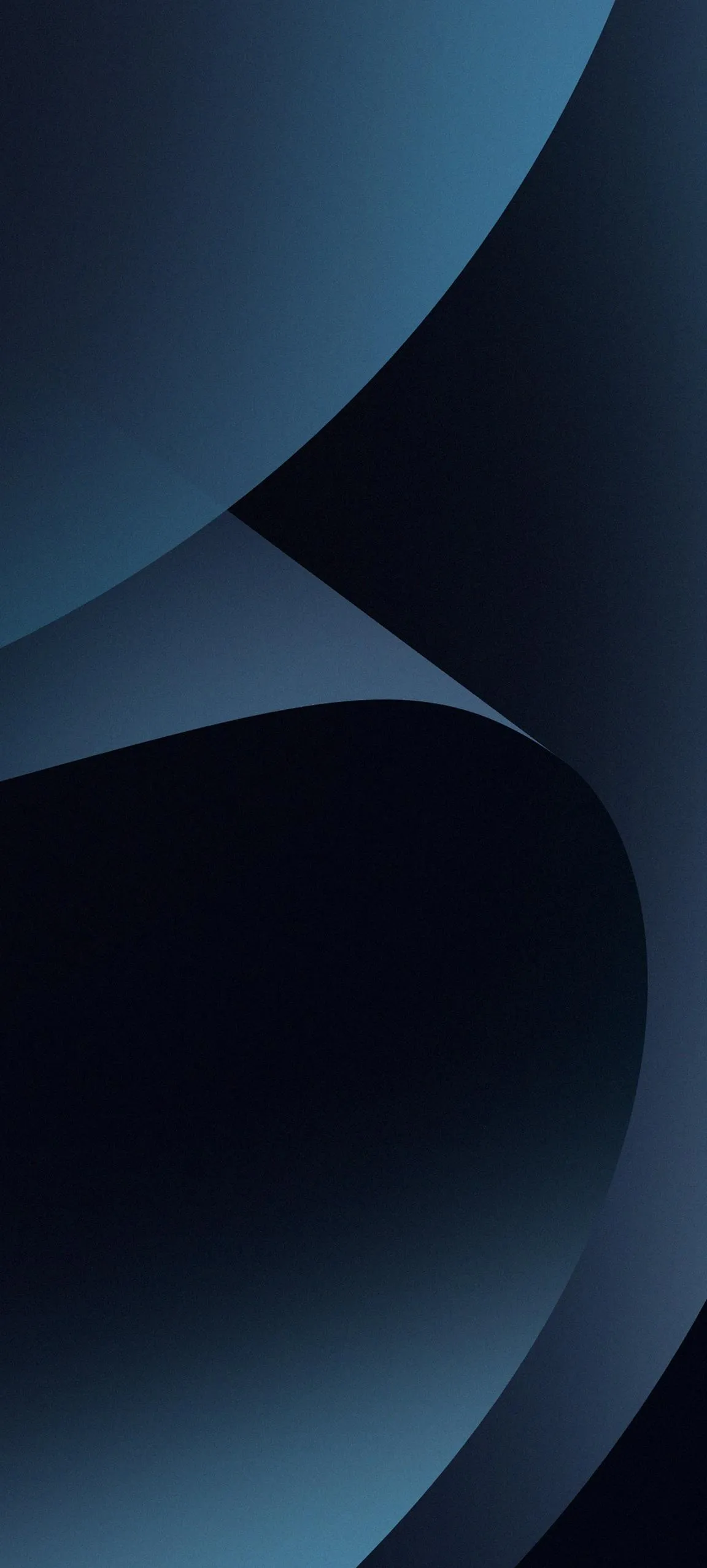 Modern Blue Gradient Abstract Waves for Phone Wallpaper