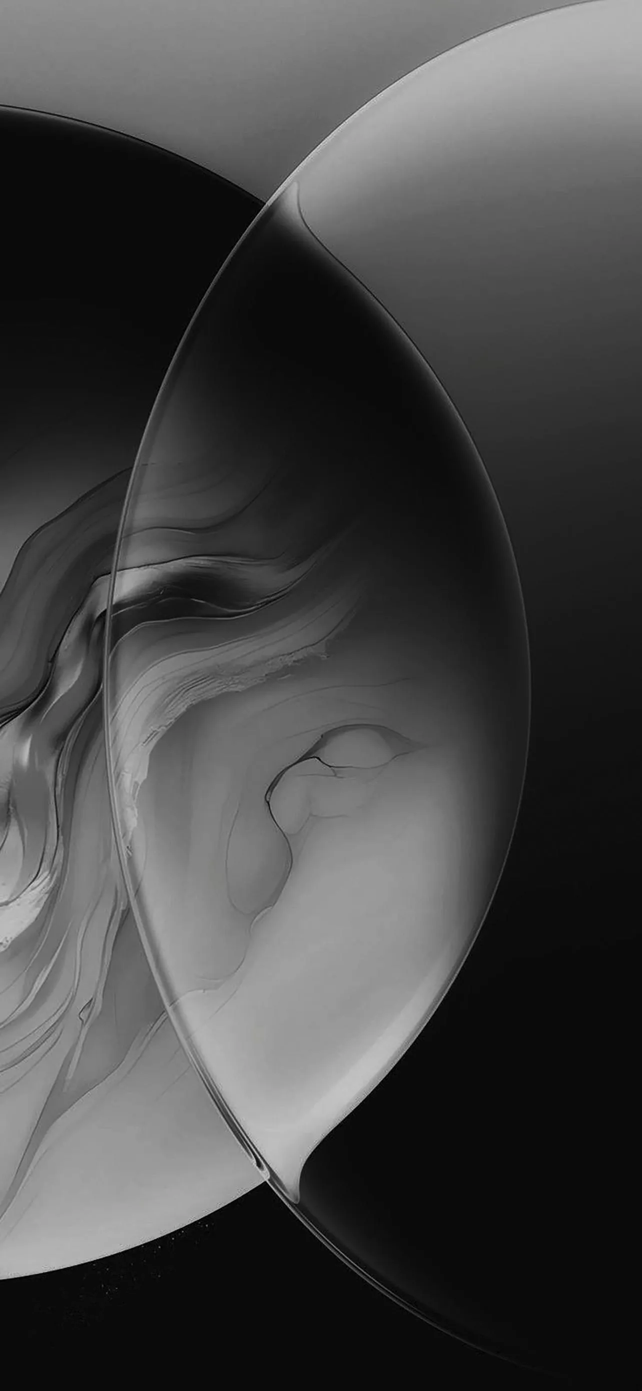 Monochrome Abstract Portrait in Shadowed Emotion Wallpaper