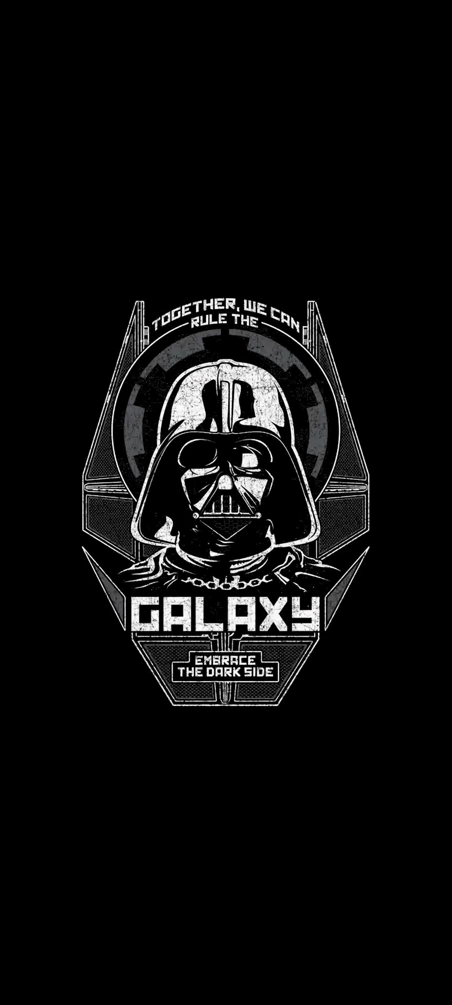 Monochrome Galaxy Badge with Space and Star Icons