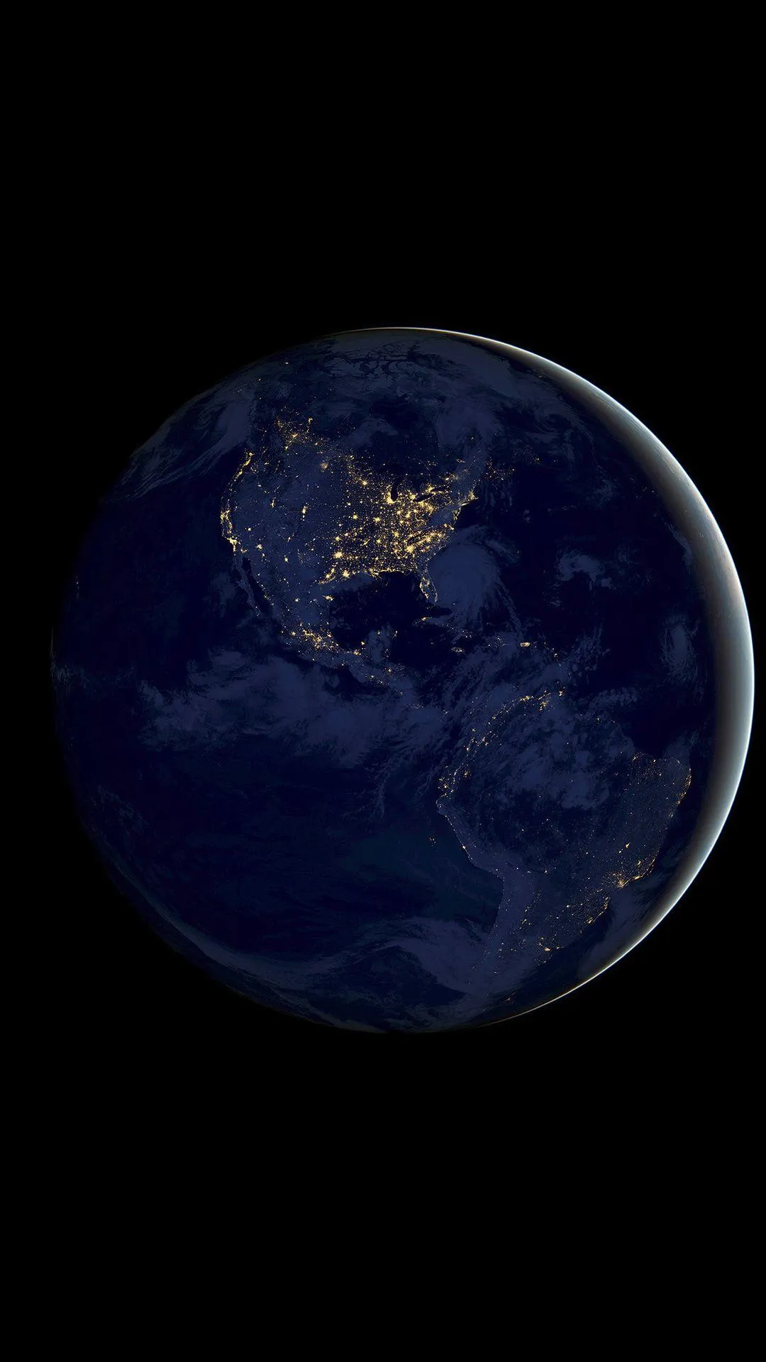 Moonlit Landscape Over the Earth with Soft Glow Wallpaper