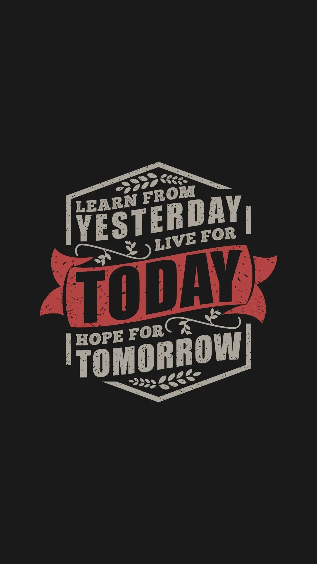 Motivational Quote Design with Retro Vintage Effect