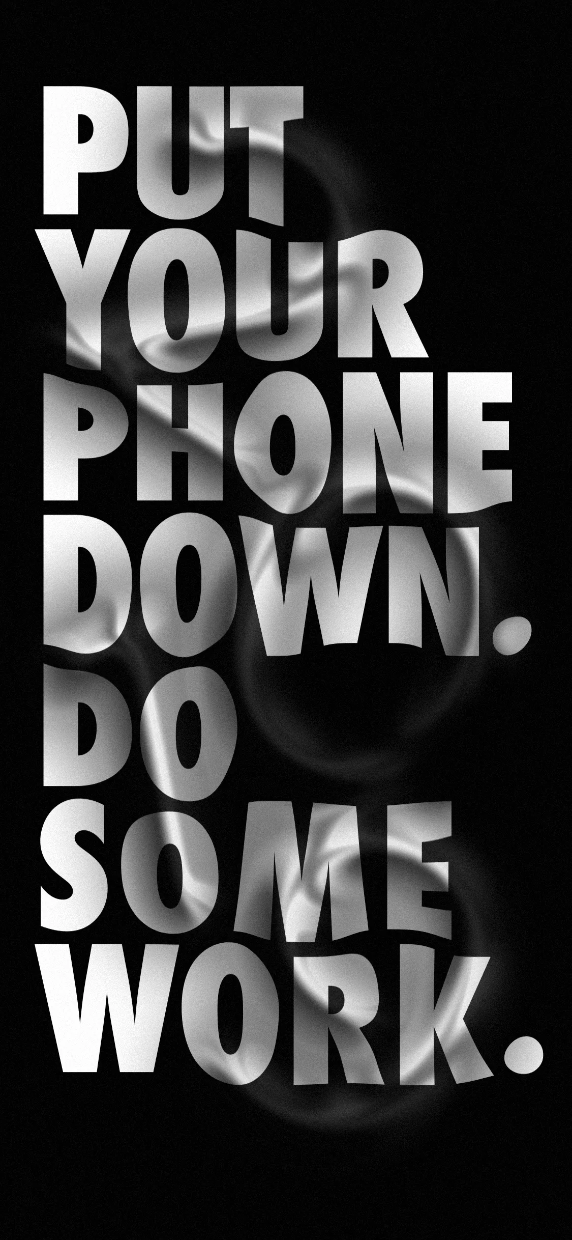 Motivational Quote Poster Black and White Wallpaper