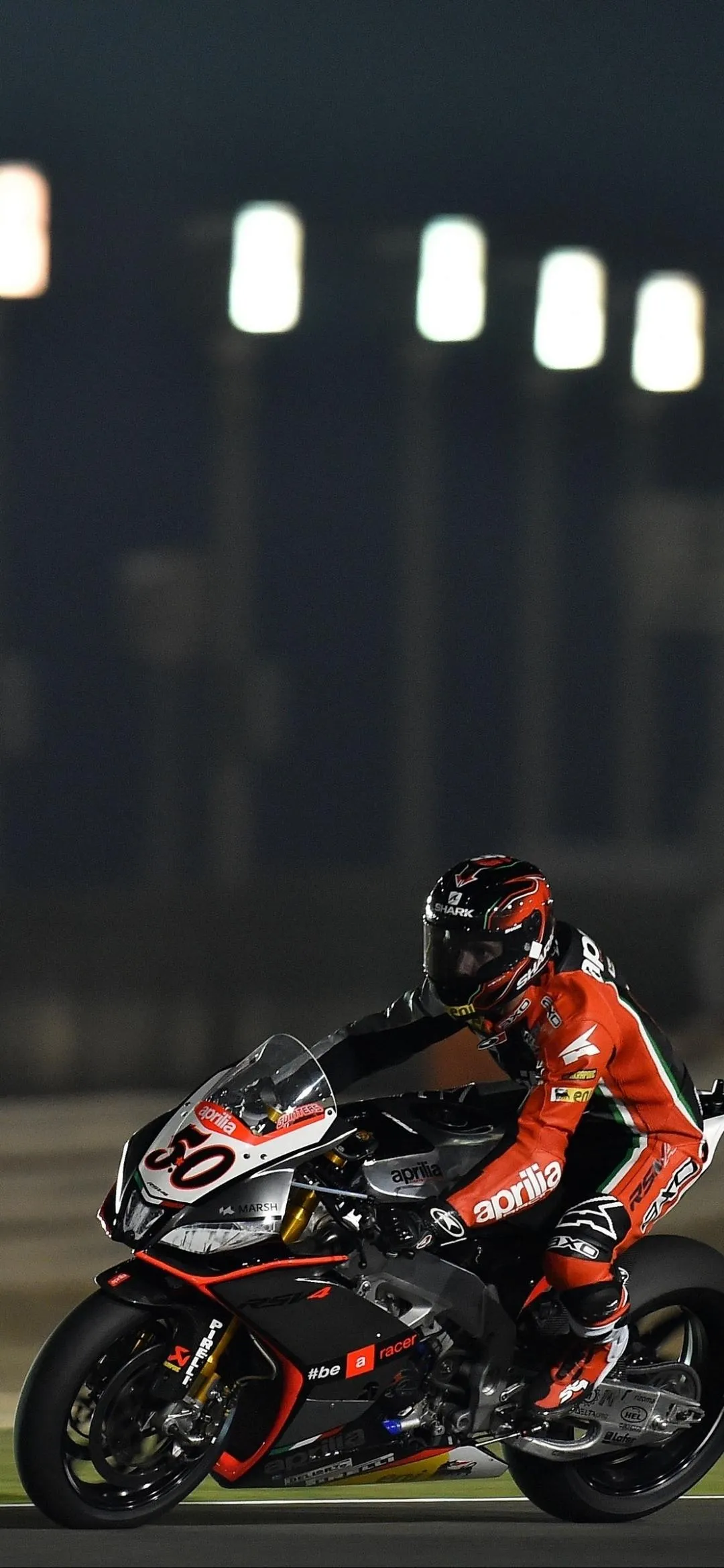 Motorbike Racer in Dark Tunnel with High Speed Action Shot
