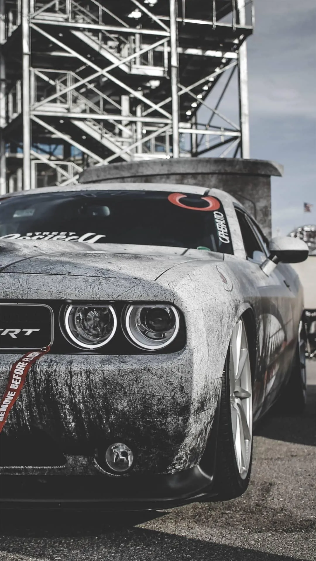 Muscle Car in Garage with Classic Urban Industrial Style