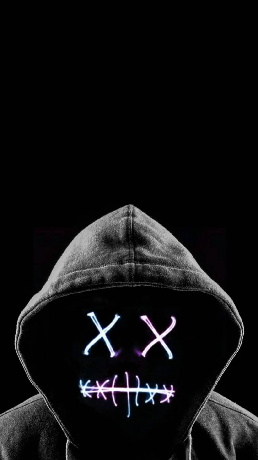 Mysterious Hacker in Dark Hooded Jacket Background Wallpaper