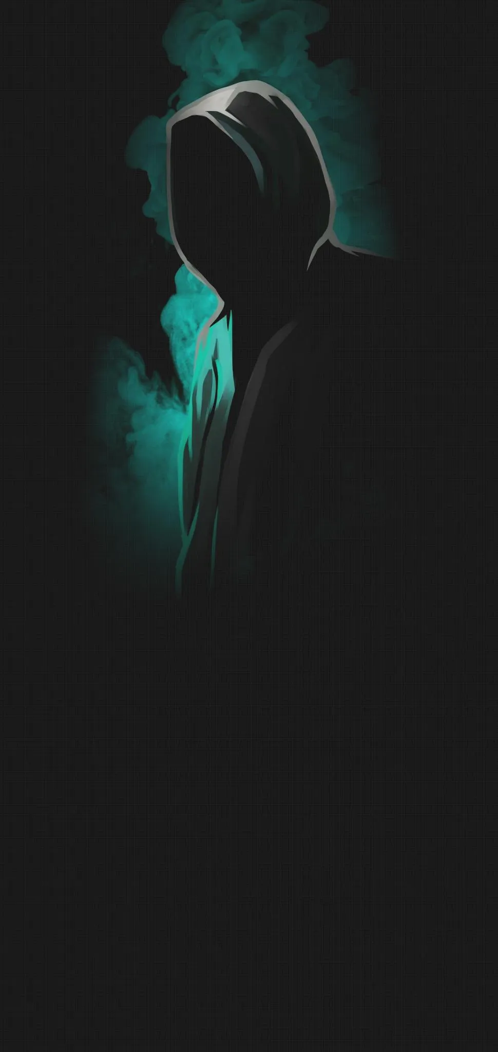 Mysterious Hooded Figure Wallpaper for Dark Phone Style
