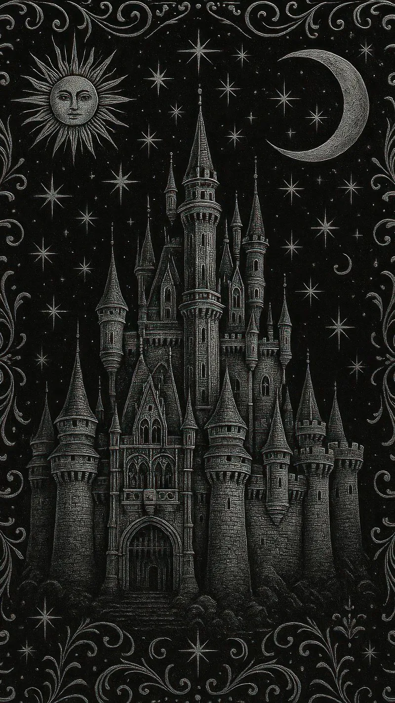 Mystic Castle Fantasy Night Wallpaper for OnePlus 12R