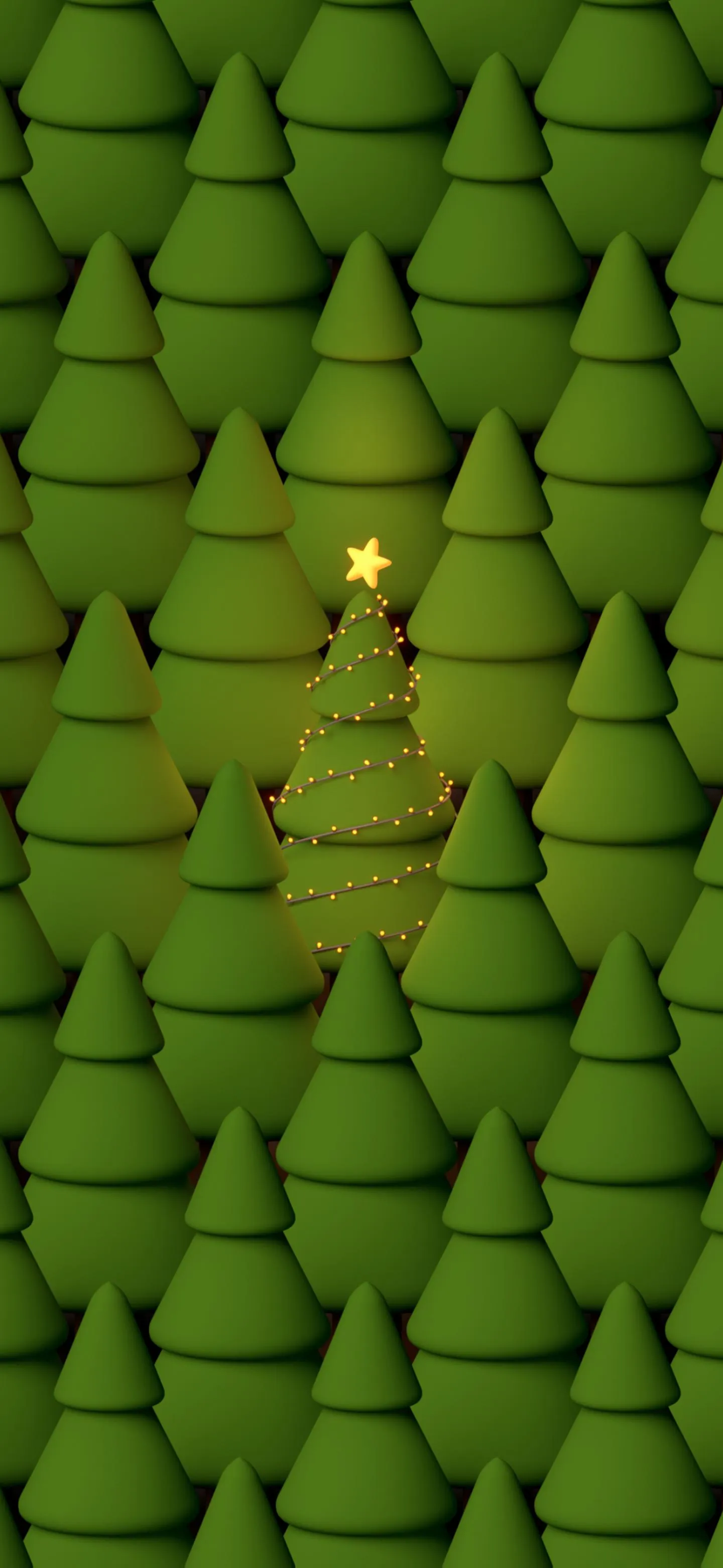 Nature Pine Tree Texture Mobile Wallpaper for Relaxation