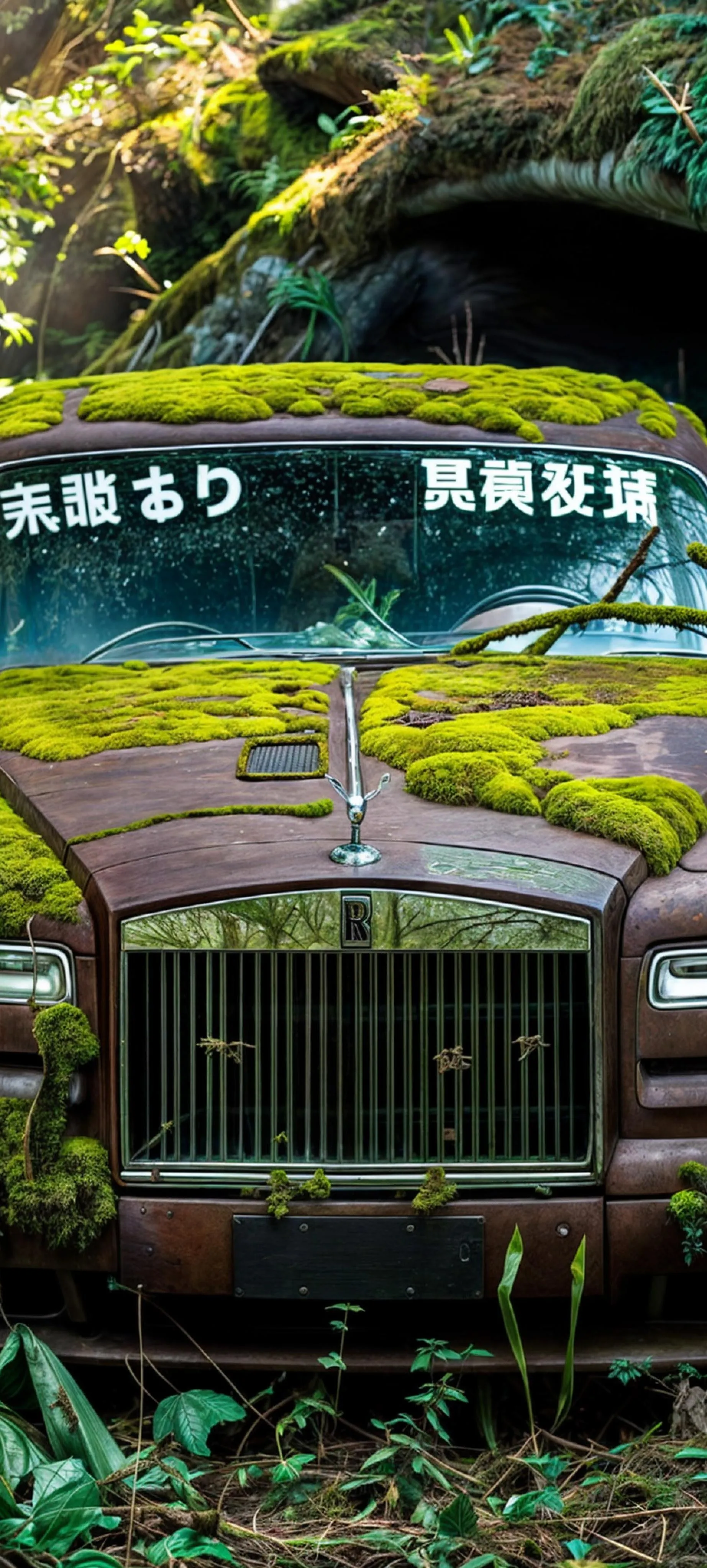 Nature Reclaims Luxury Rolls Royce in Forgotten Forest