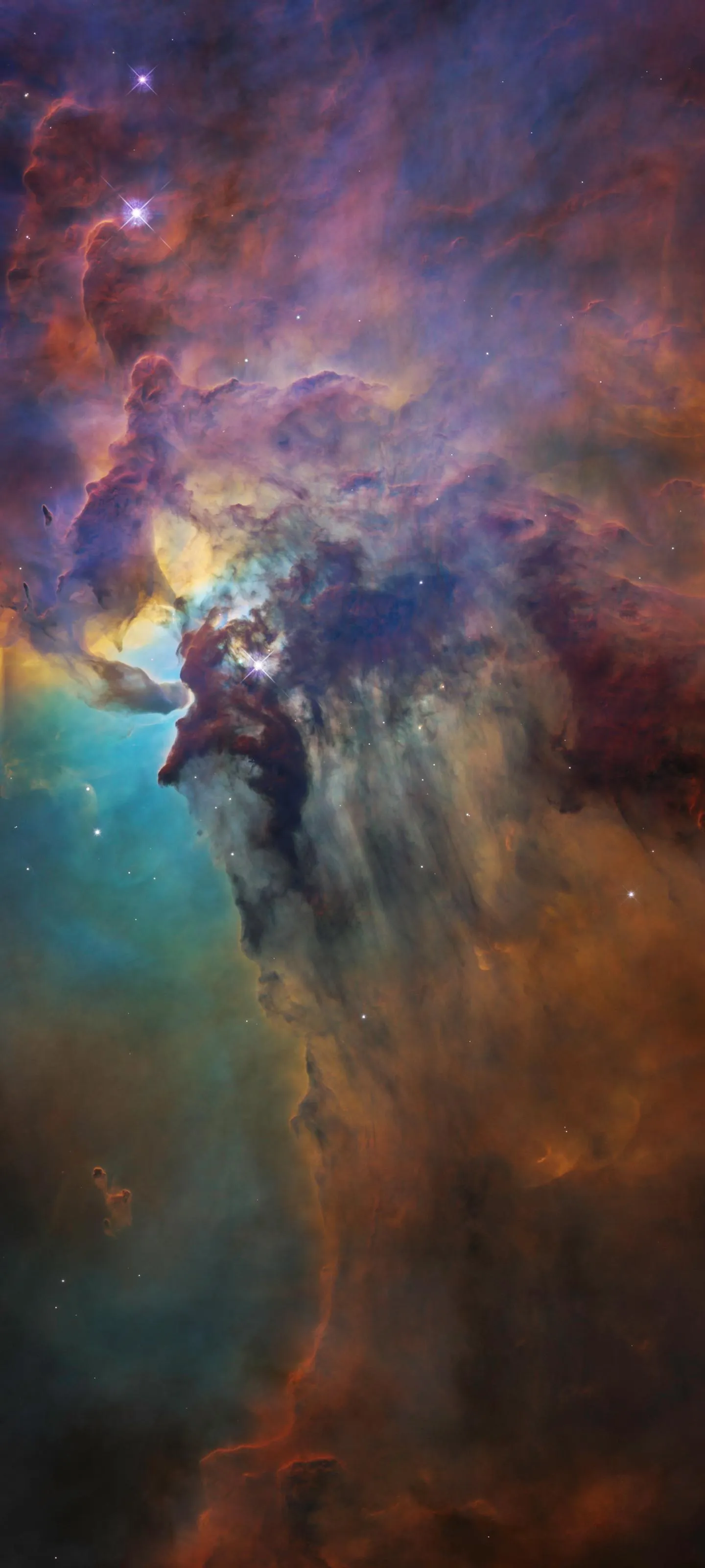 Nebula Galaxy Swirls in Deep Outer Space Color Burst