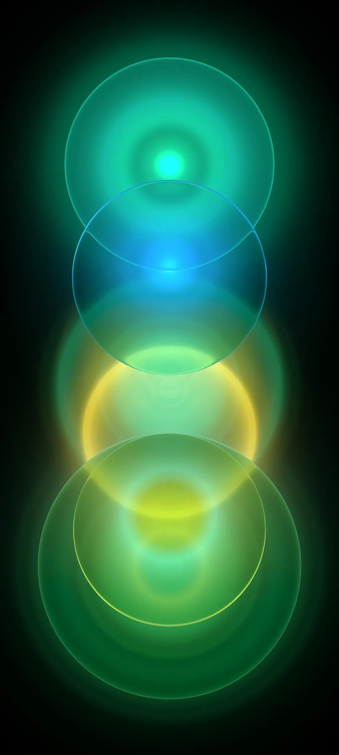 Neon Light Orbs Abstract Wallpaper for Smartphones