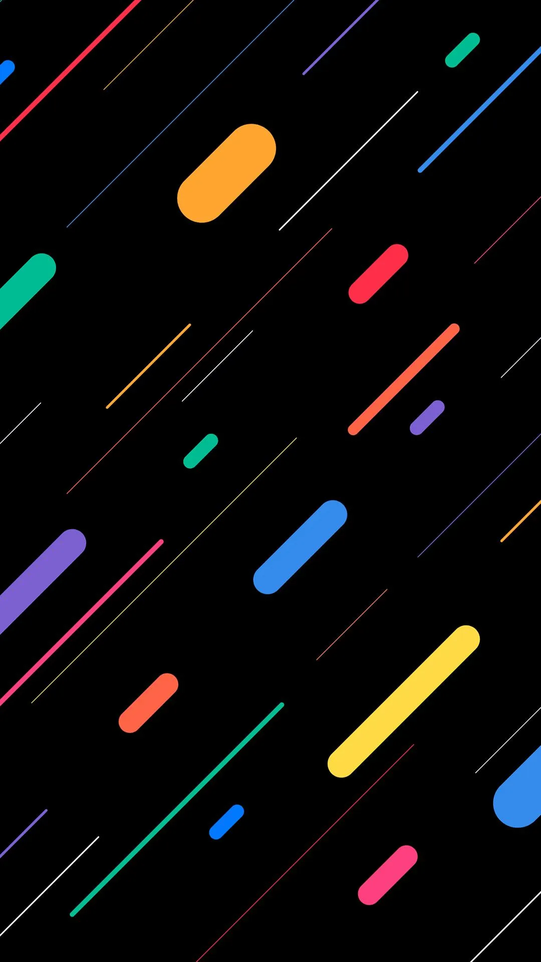 Neon Lines Pattern Wallpaper for Creative Ambience