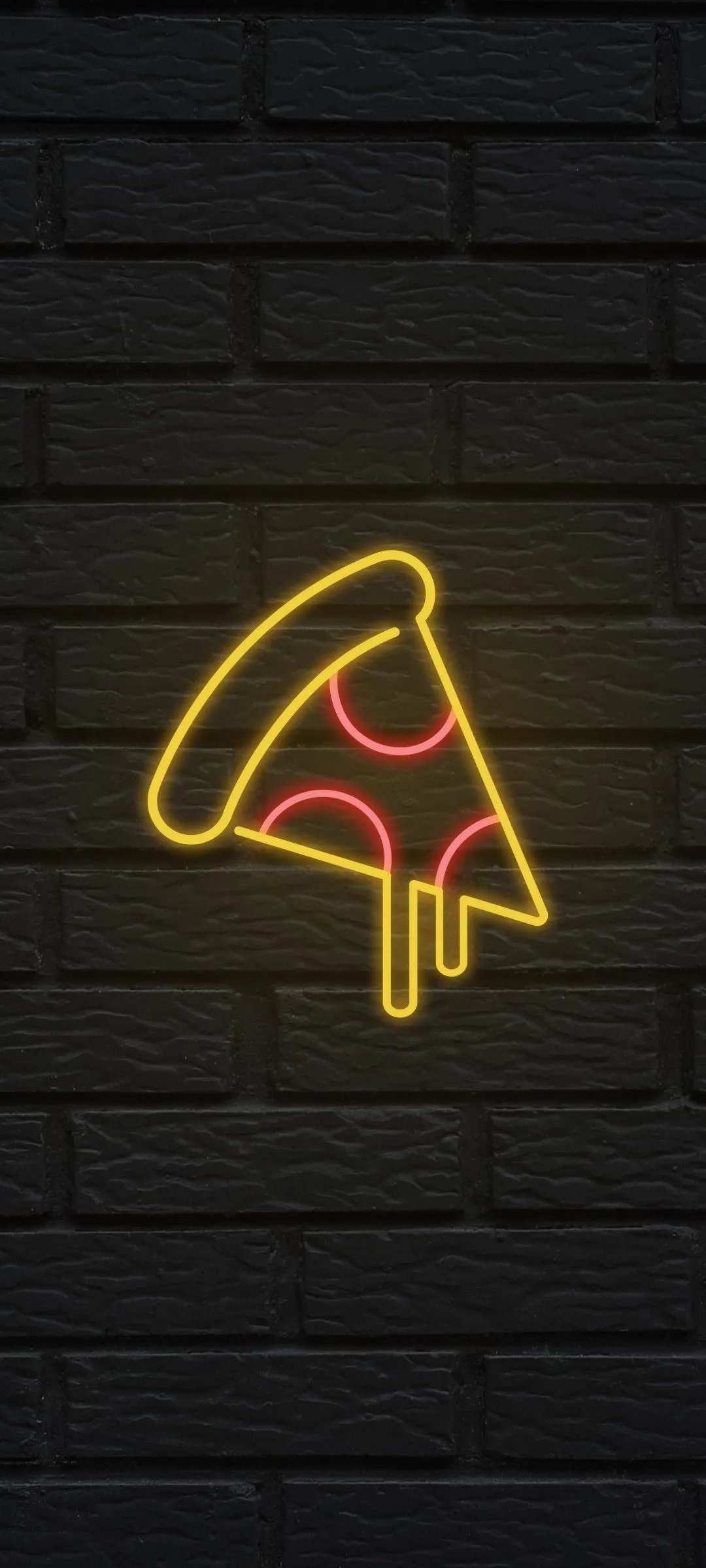 Neon Pizza Sign Aesthetic Mobile Background Art Wallpaper