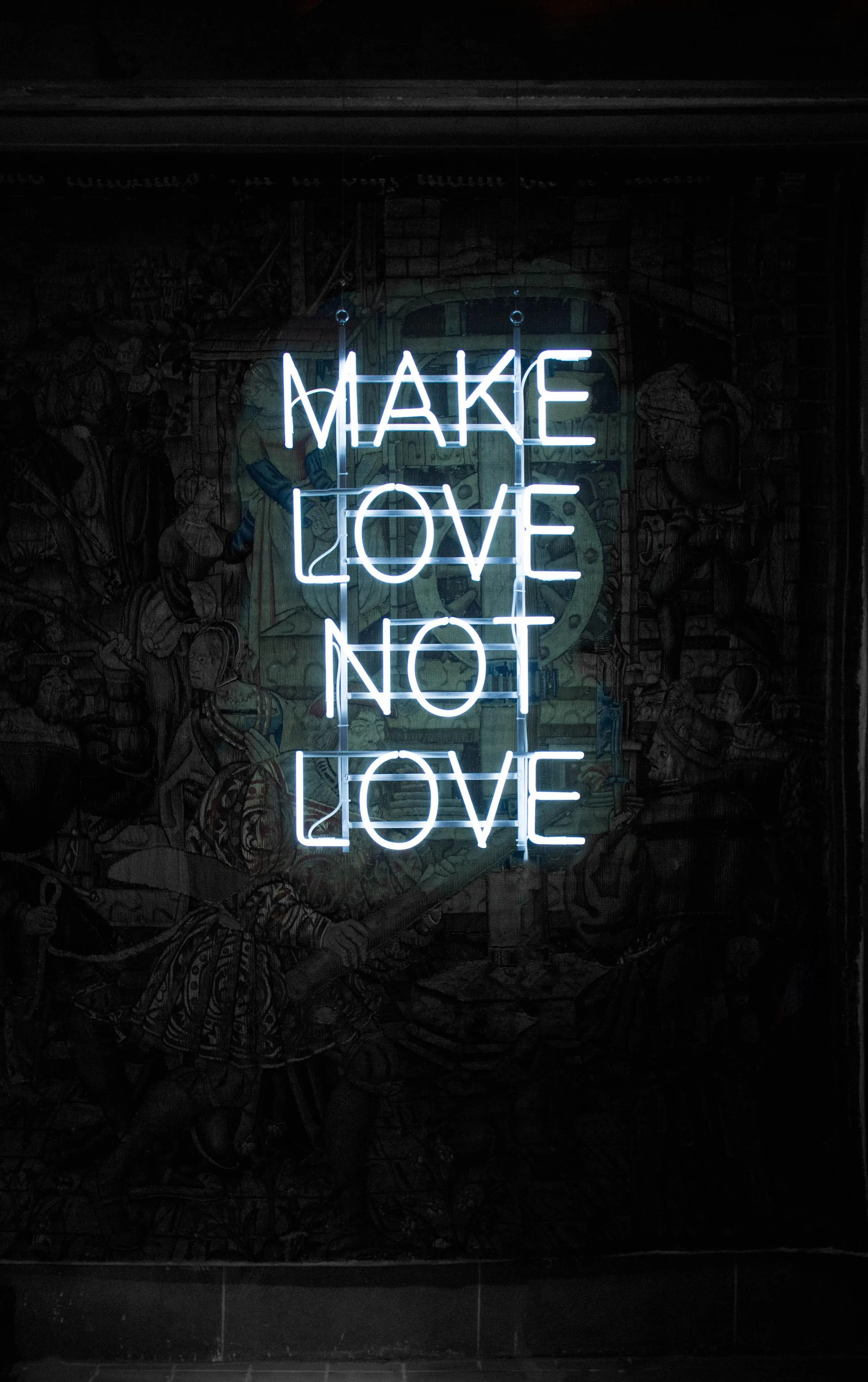 Neon Sign Shining Brightly with a Simple Motivational Quote