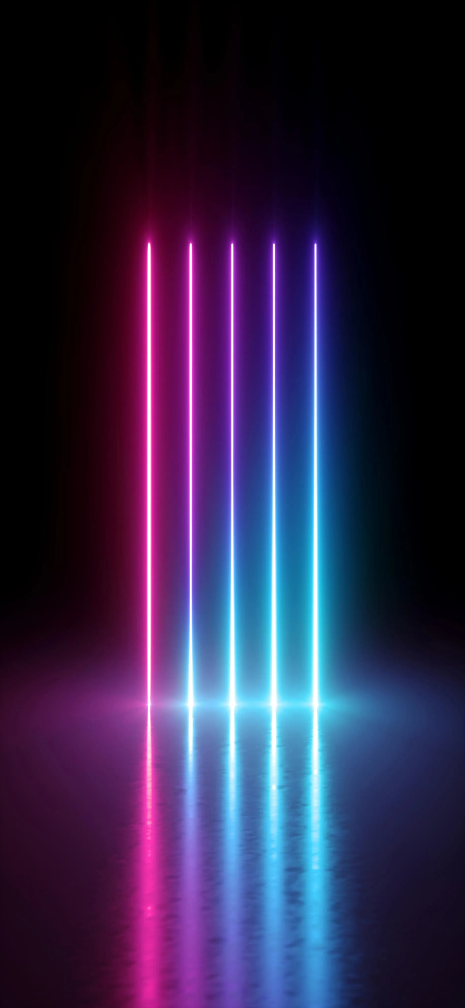Neon Vertical Lights in Pink and Blue Gradient Style