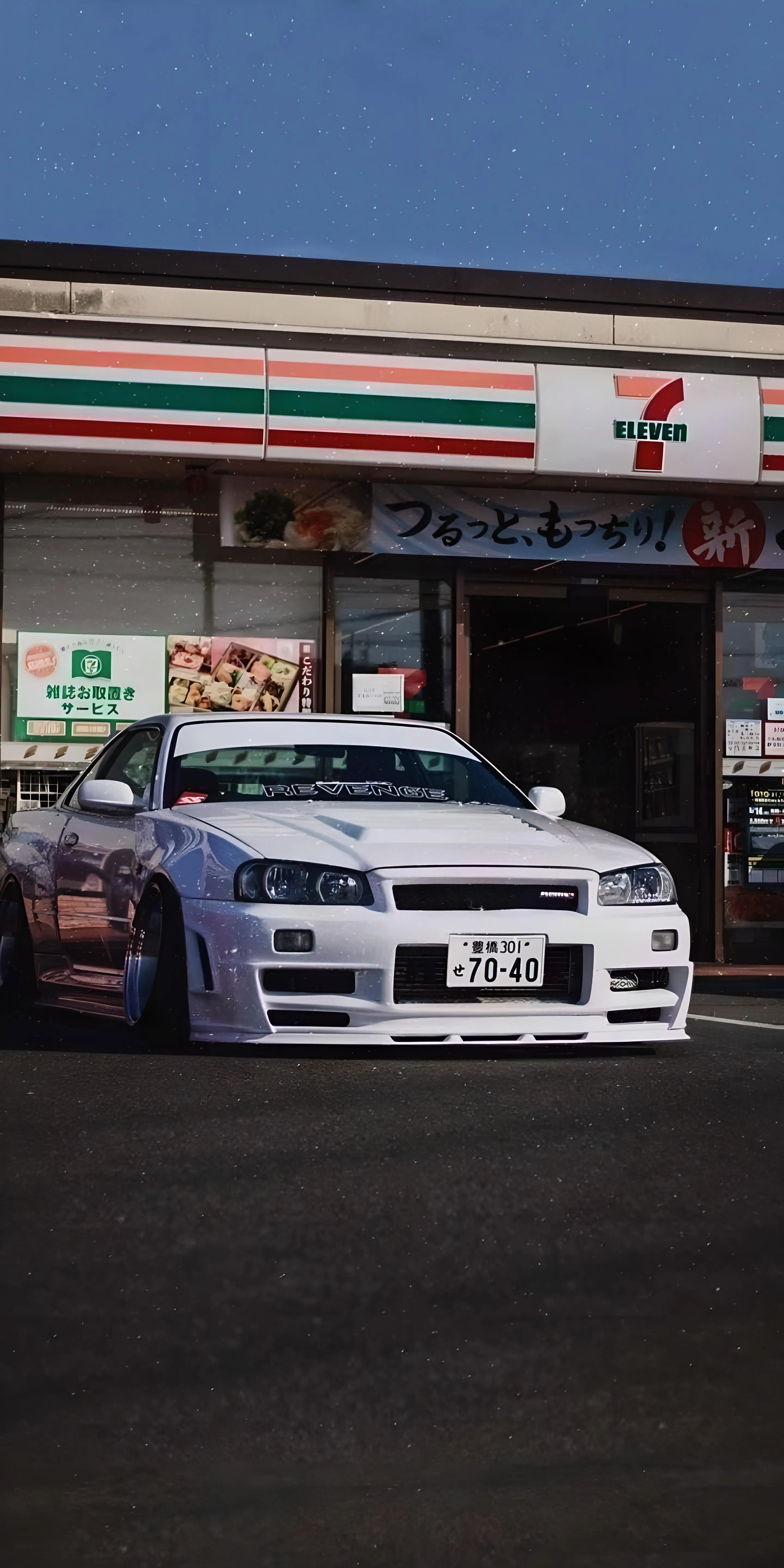 Nissan Skyline R34 Parked in Japan Free HD Wallpaper