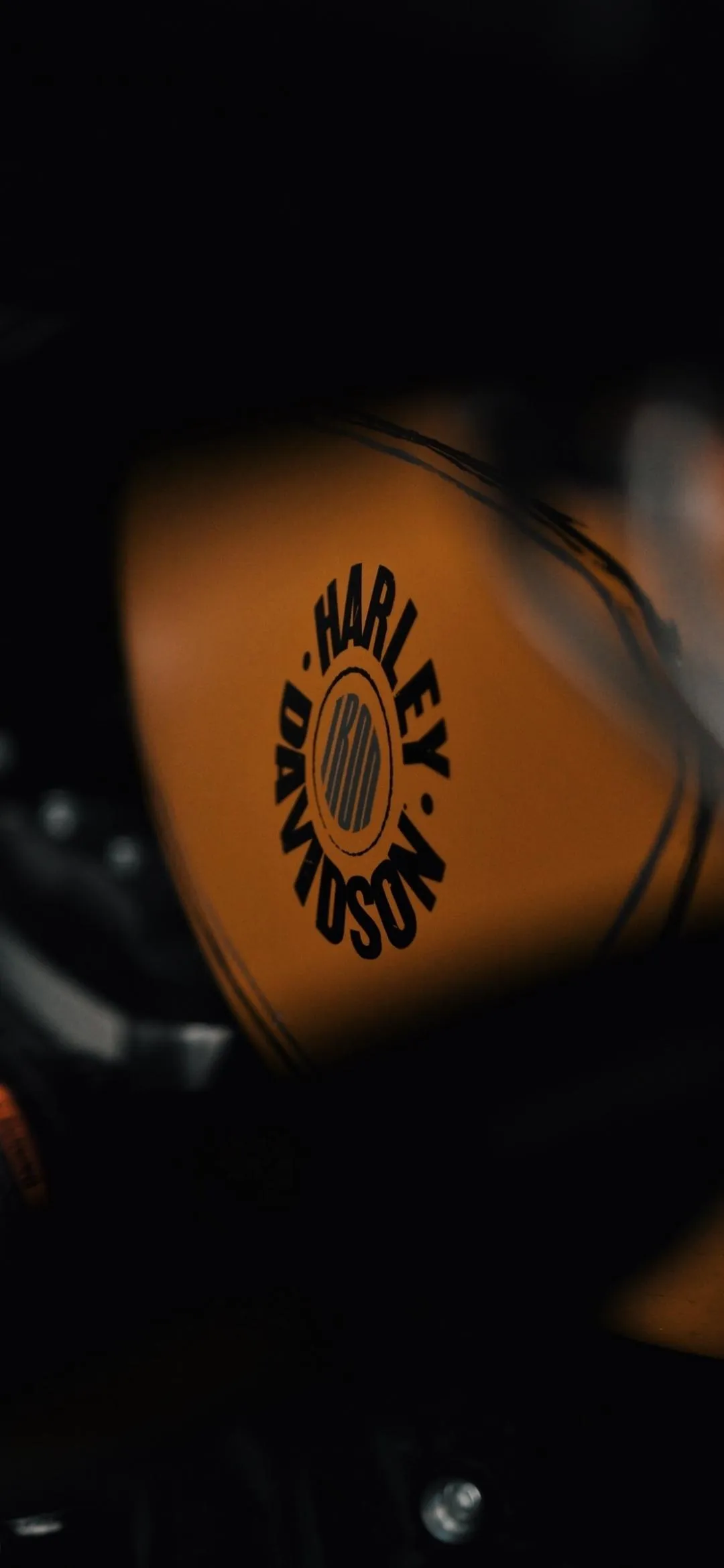 Orange Glowing Metallic Logo with Futuristic Energy Effect