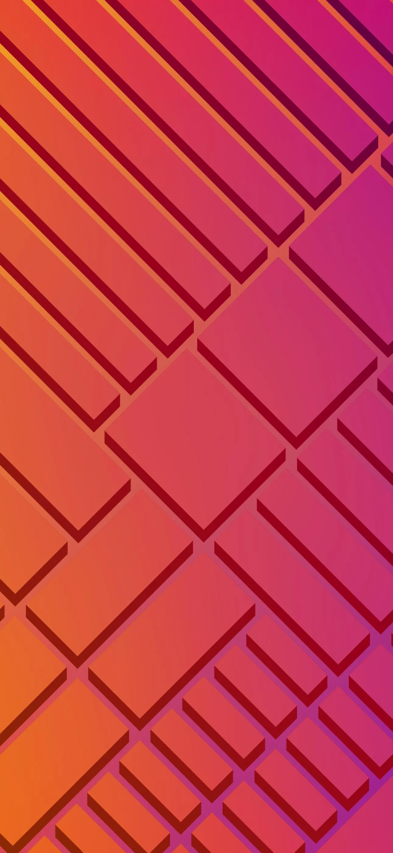 Pink Geometric Tiles Pattern Modern Mobile Wallpaper