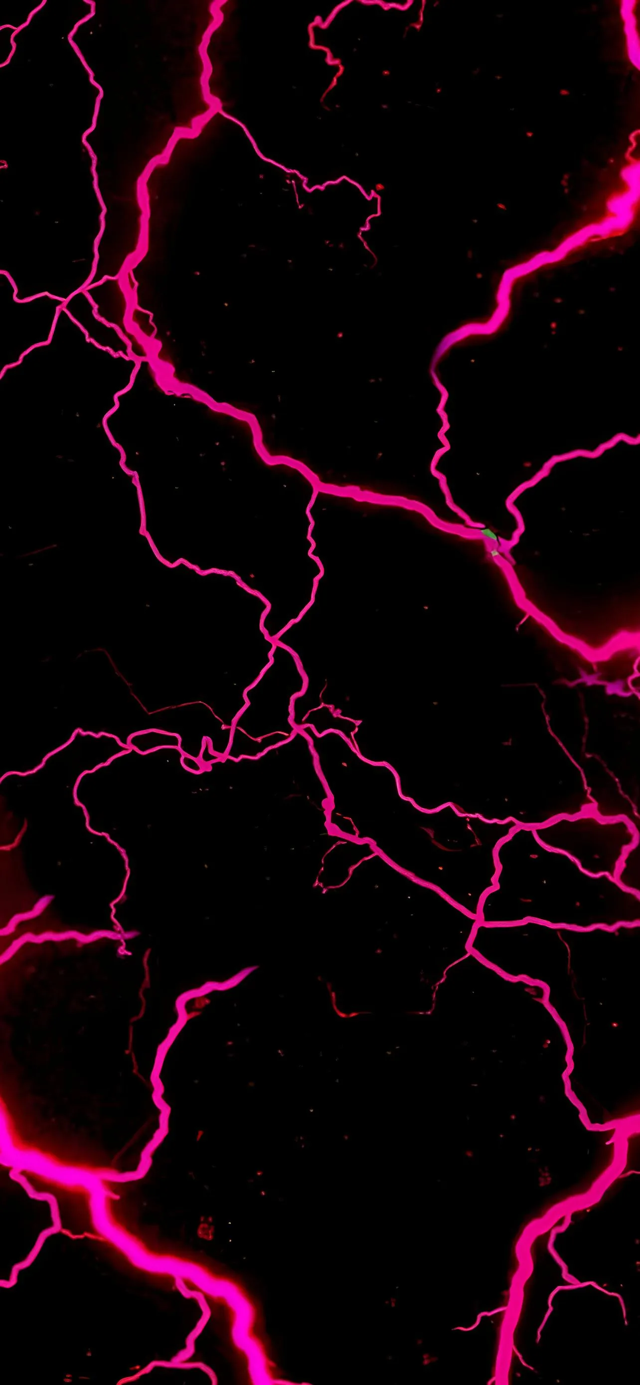 Pink Lightning Pattern with Electric Neon Energy Wallpaper