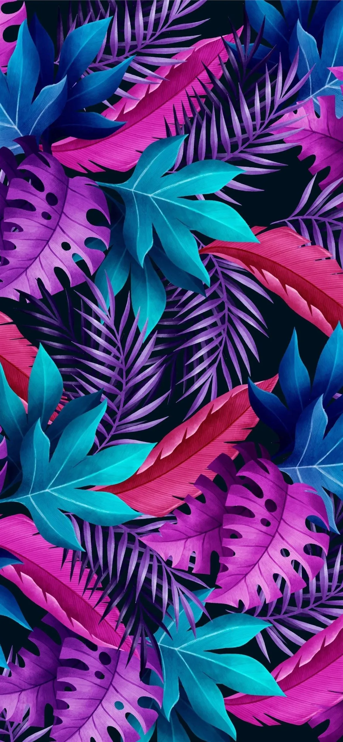 Pink Tropical Leaves Pattern for Samsung Galaxy S21 FE