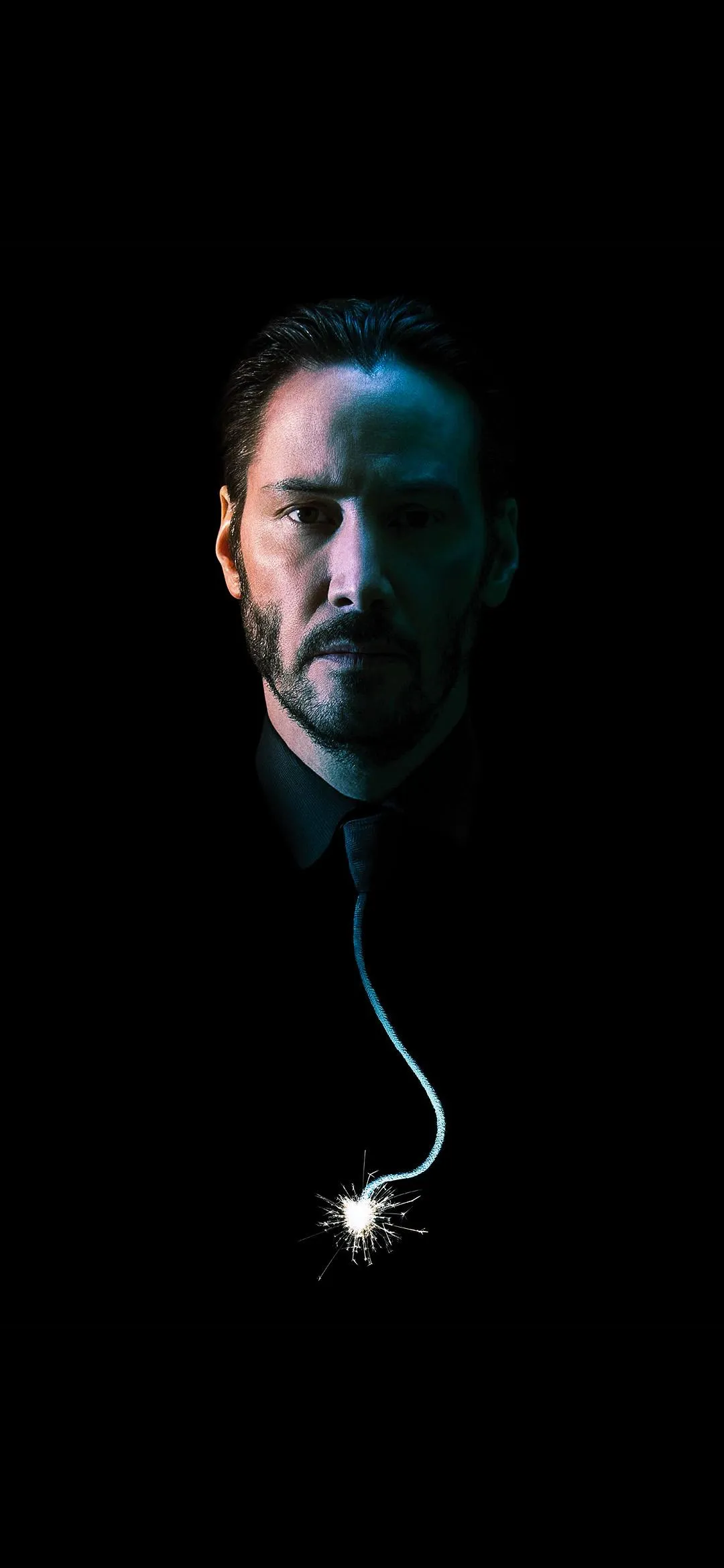 Portrait of a Man Illuminated by Cool Soft Studio Lighting