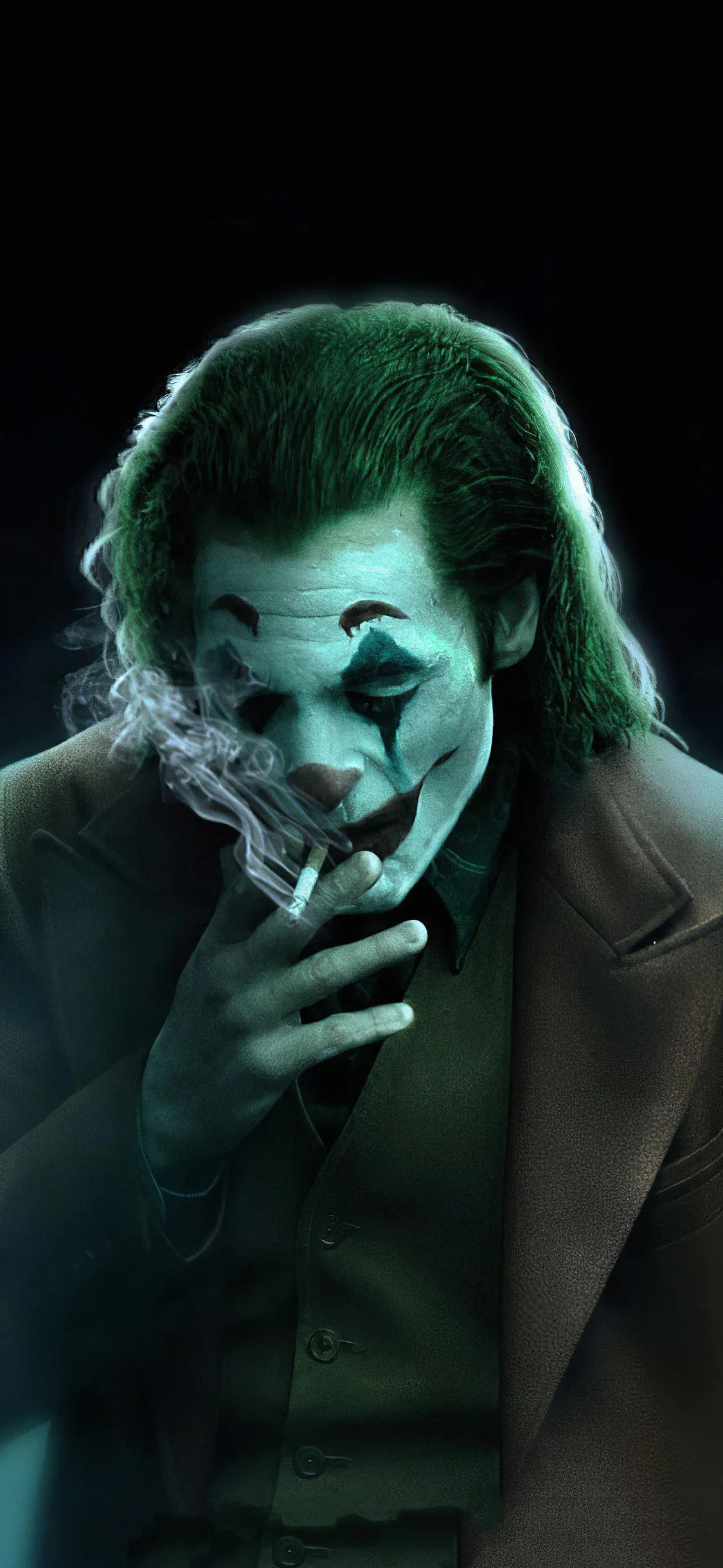 Portrait of Scary Joker in Cinematic Dark Lighting Image
