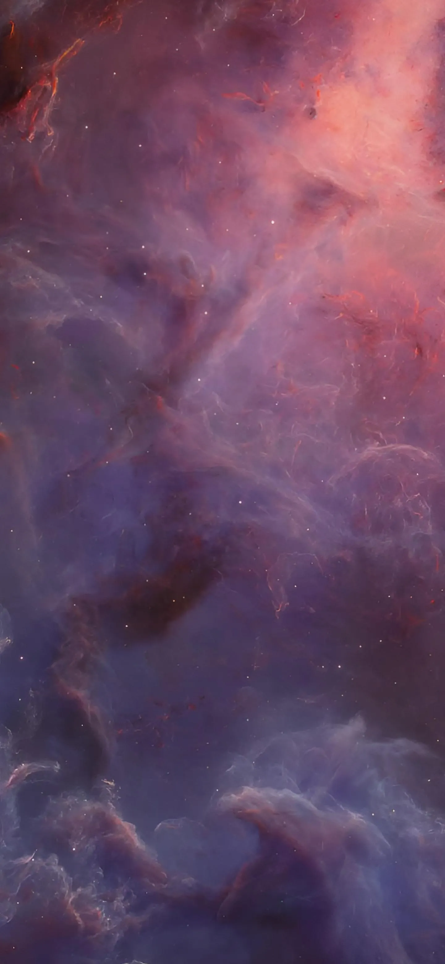 Purple and Pink Cloud Abstract Art Mobile Wallpaper