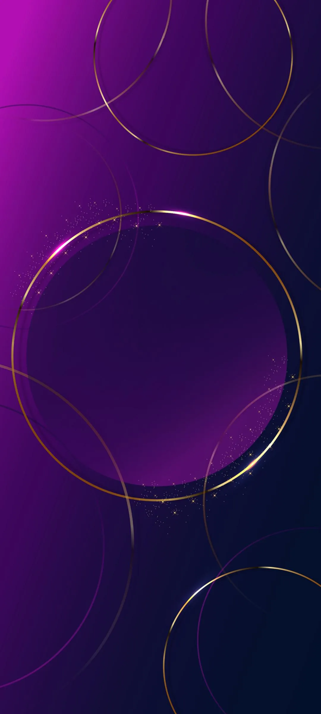 Purple Bubble Abstract Digital Wallpaper for Phones