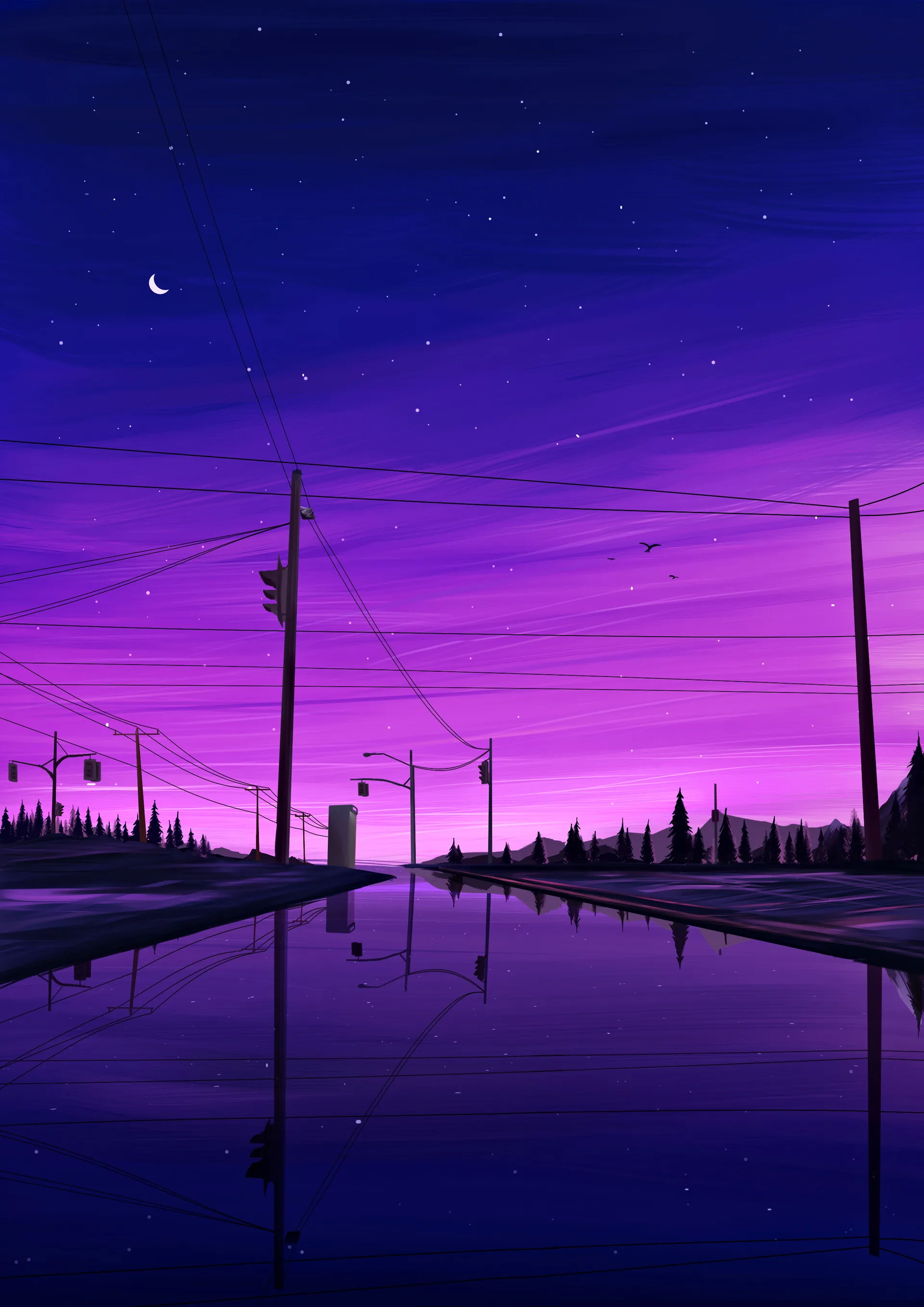 Purple Dusk City Horizon for Samsung Galaxy S22 Ultra