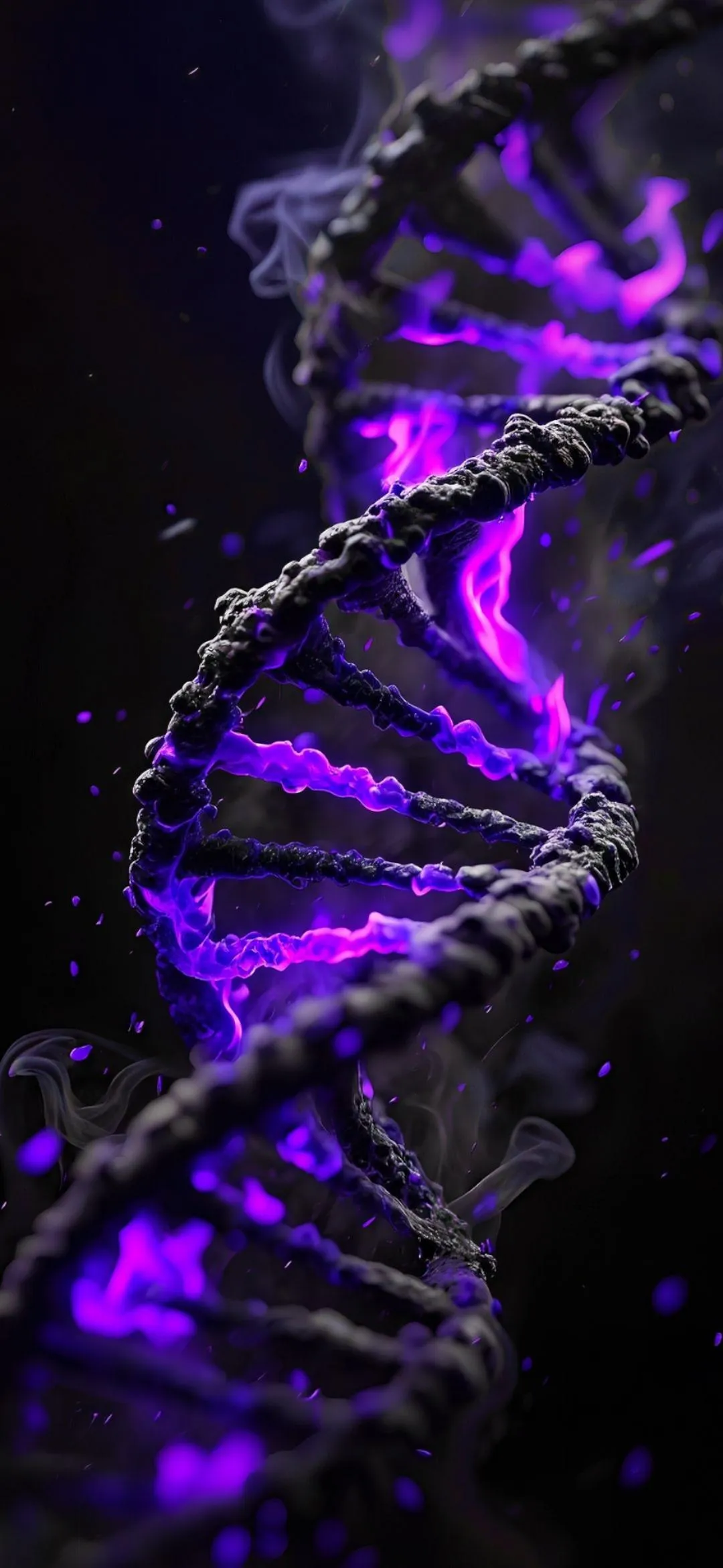 Purple Energy DNA Waves Abstract for Stylish Phone Look