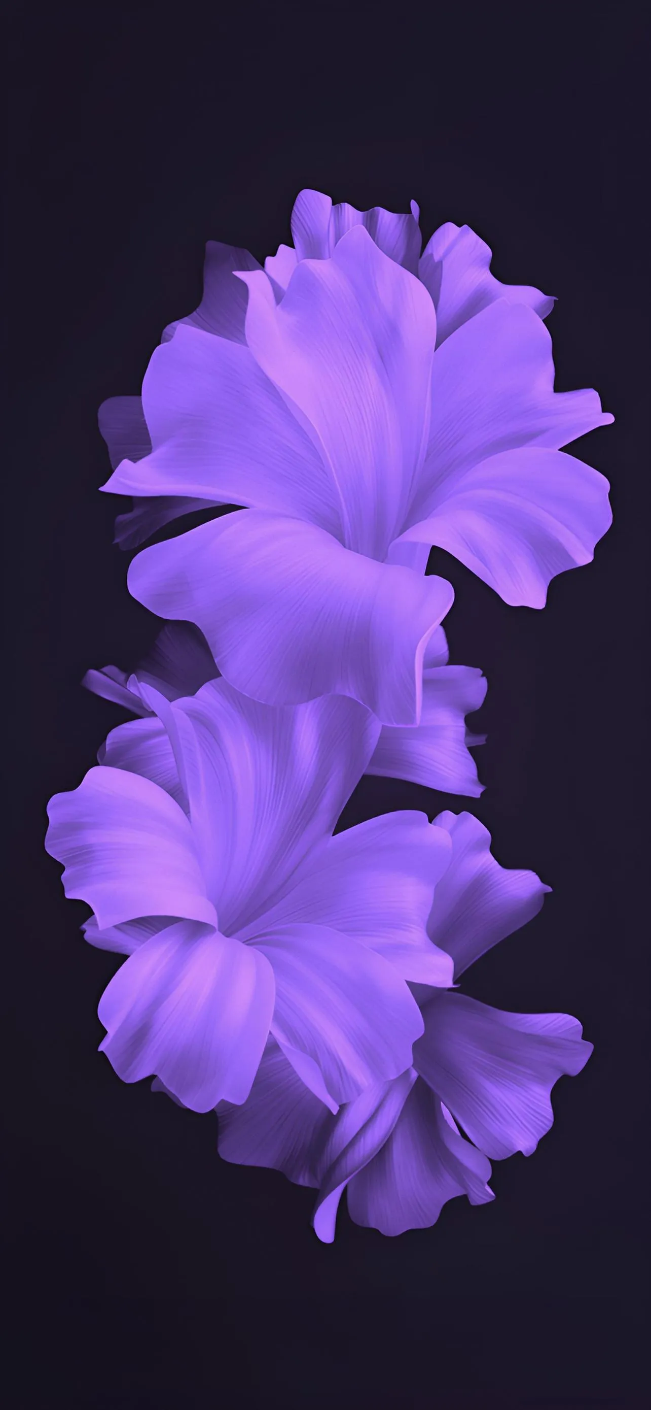 Purple Flower Blossom Aesthetic Petal Mobile Wallpaper