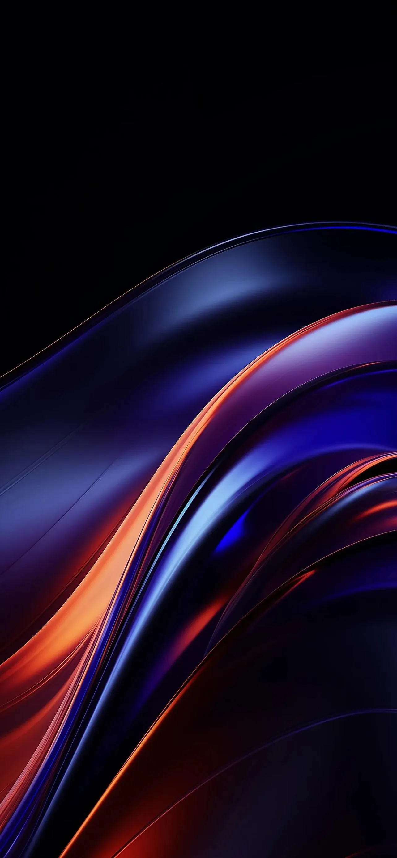 Purple Light Flow Abstract for Sleek Mobile Display