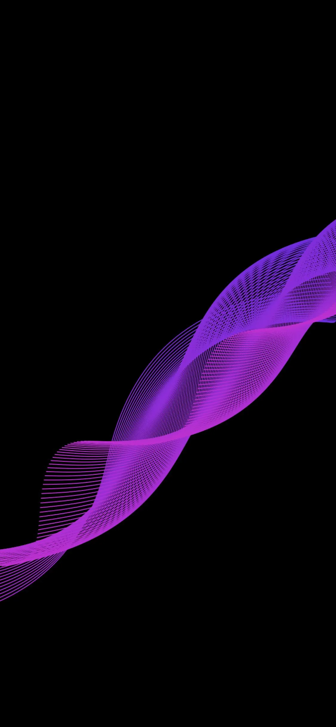 Purple Ribbon Flow with Elegant Abstract Motion Wallpaper