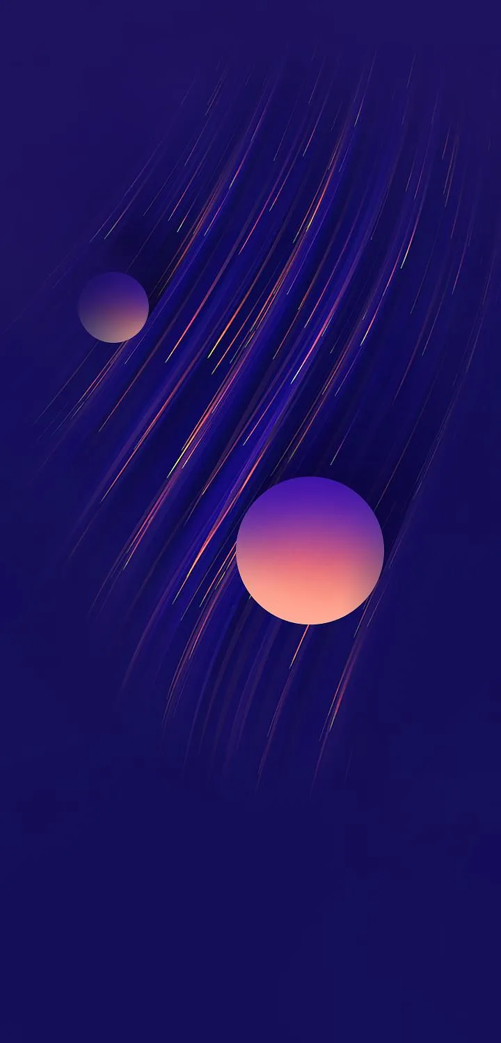 Purple Space Planet Art for Futuristic Mobile Theme Image